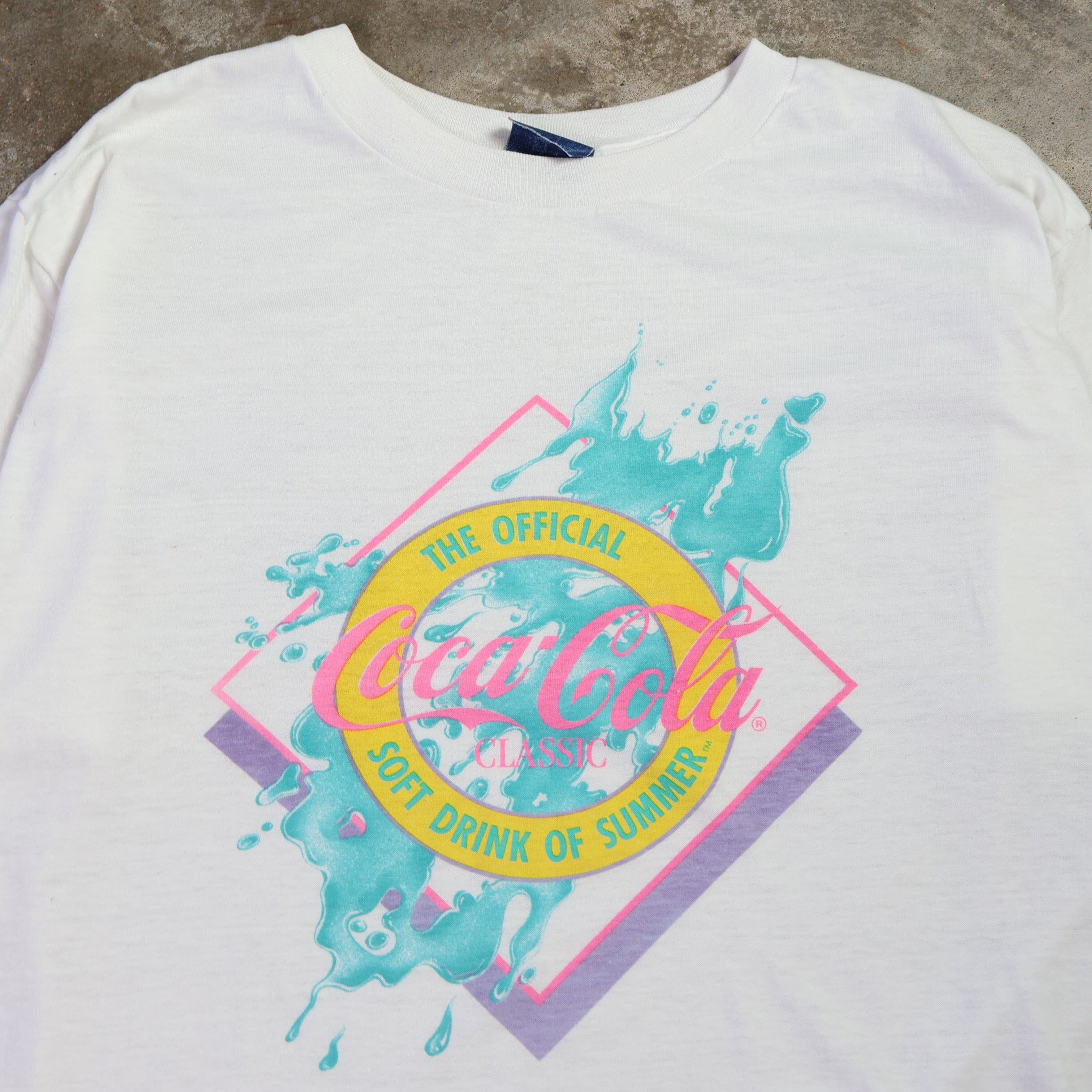 Coca-Cola Classic Pastels T-Shirt 80s (Medium)