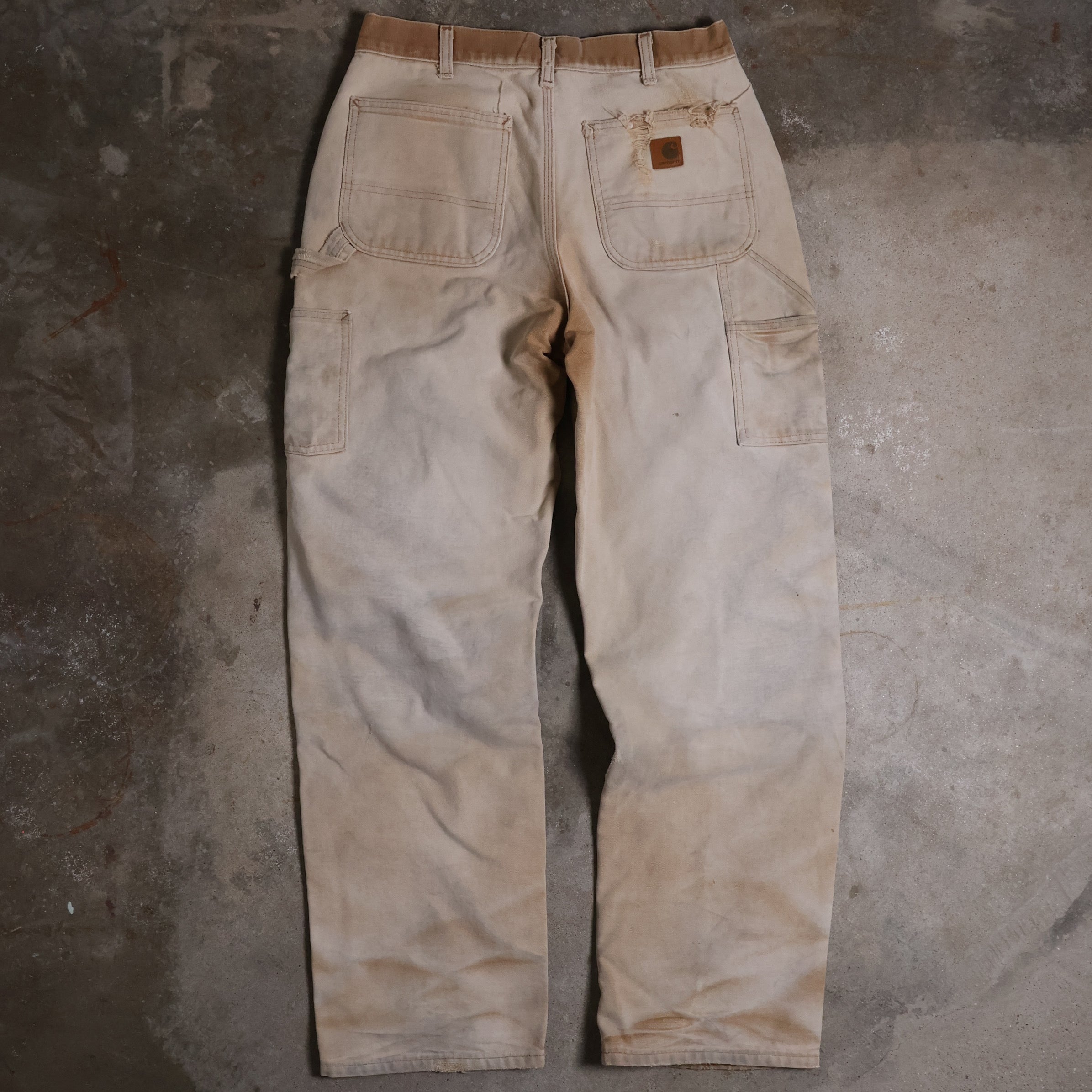 Faded Tan Carhartt Carpenter Pants (31")