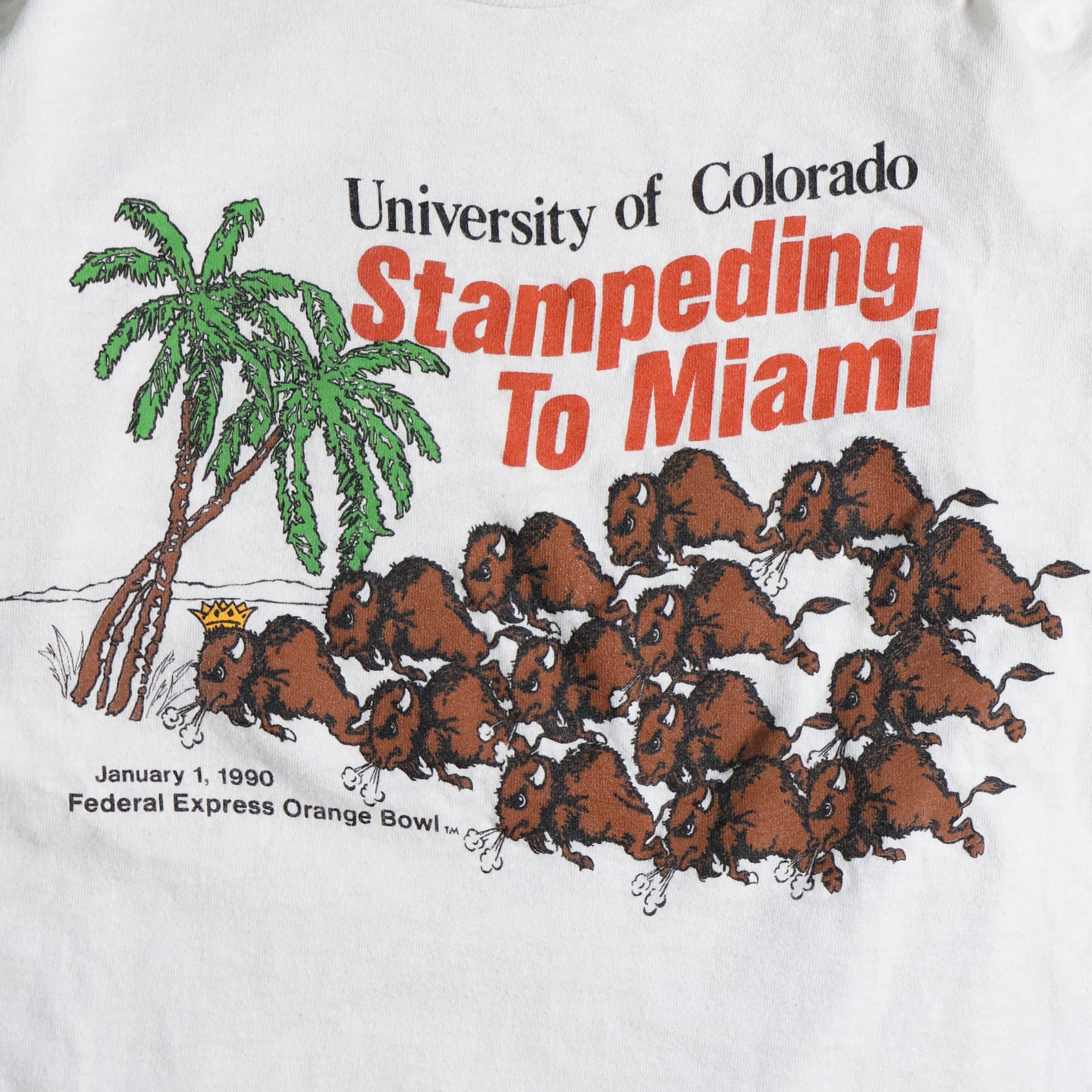 University of Colorado Stampeding to Miami T-Shirt (Small)