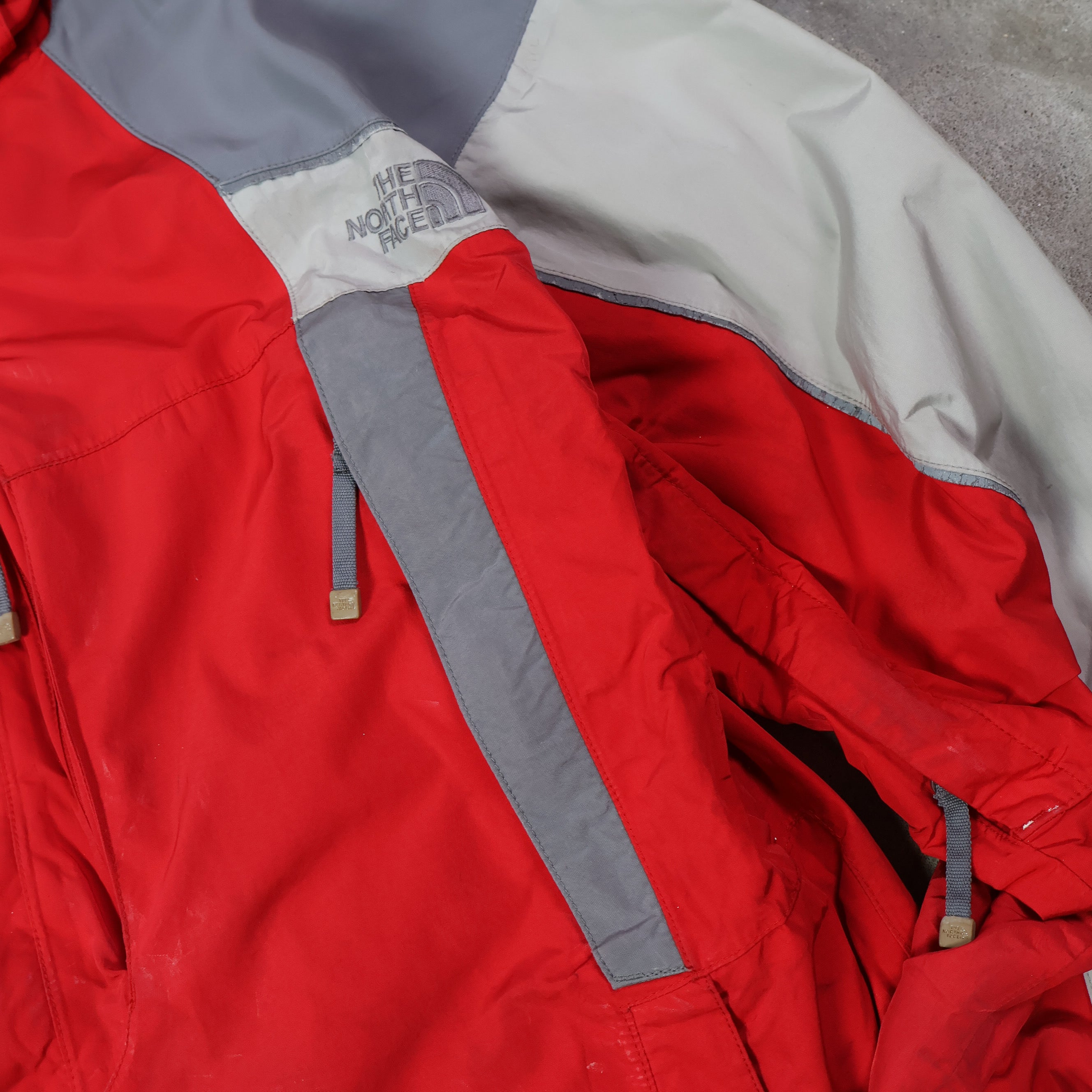 Red North Face Shell HyVent Jacket (Large)