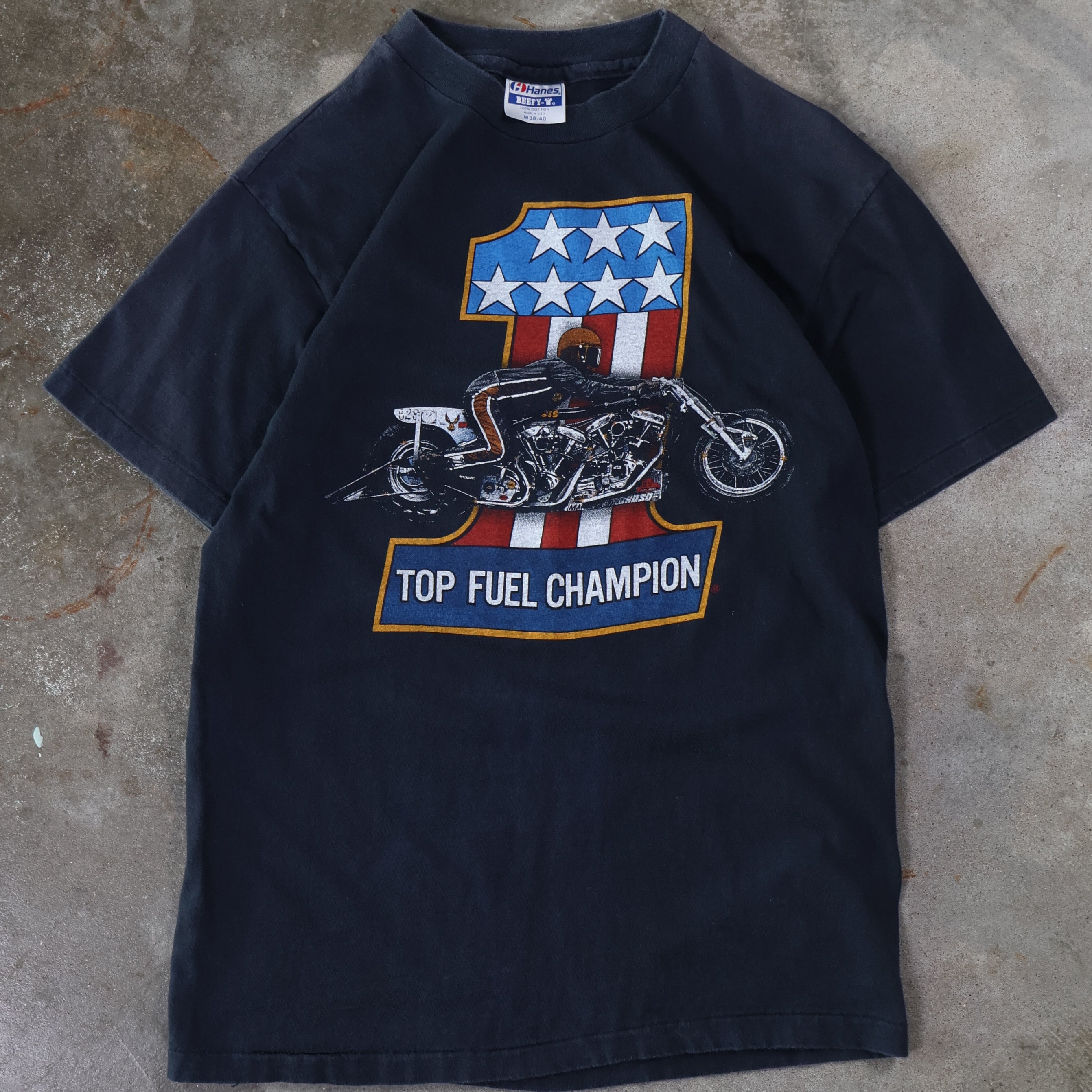 Harley Davidson Top Fuel Champion T-Shirt 80s (Medium)