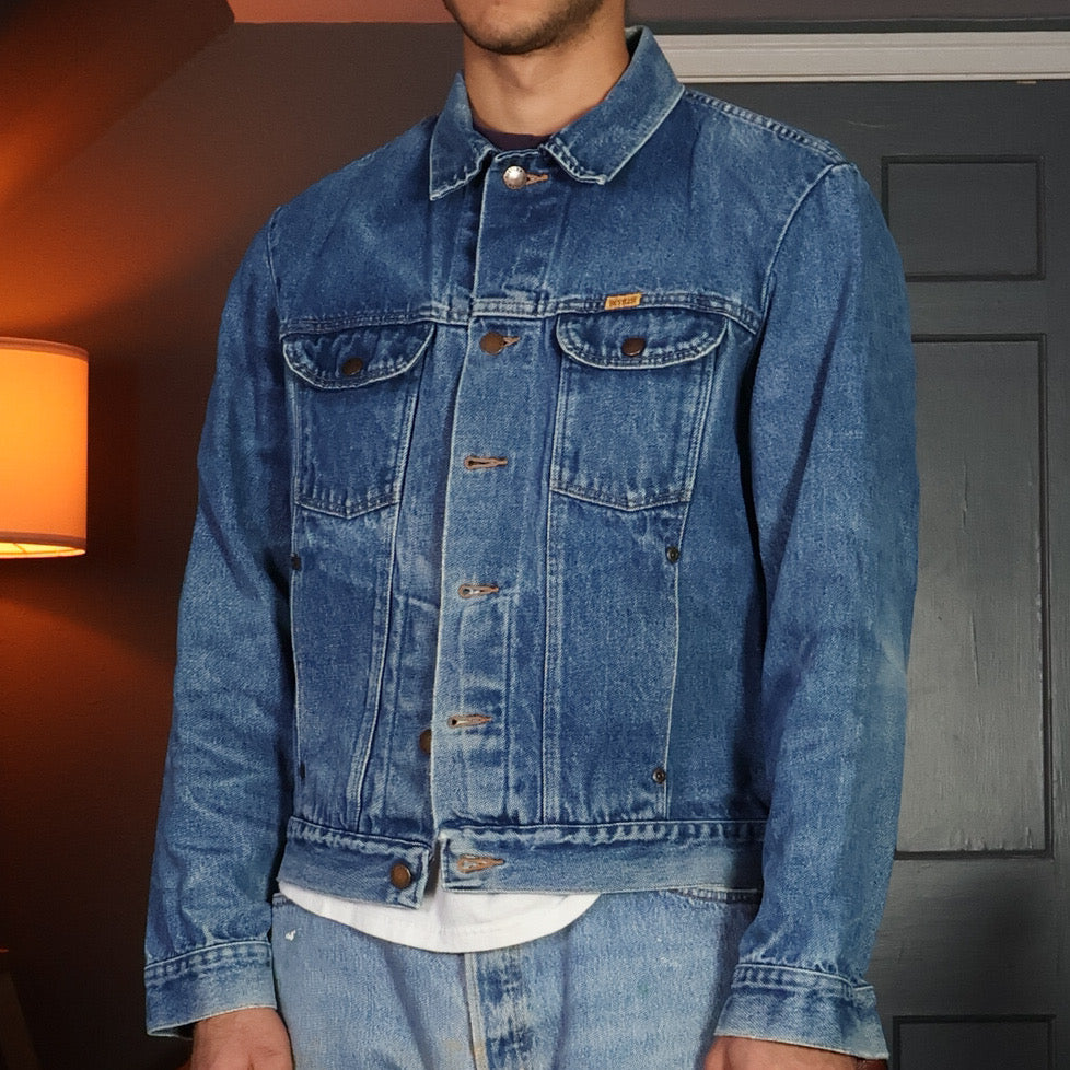 Rustler Denim Trucker Jacket 80/90s (Large)