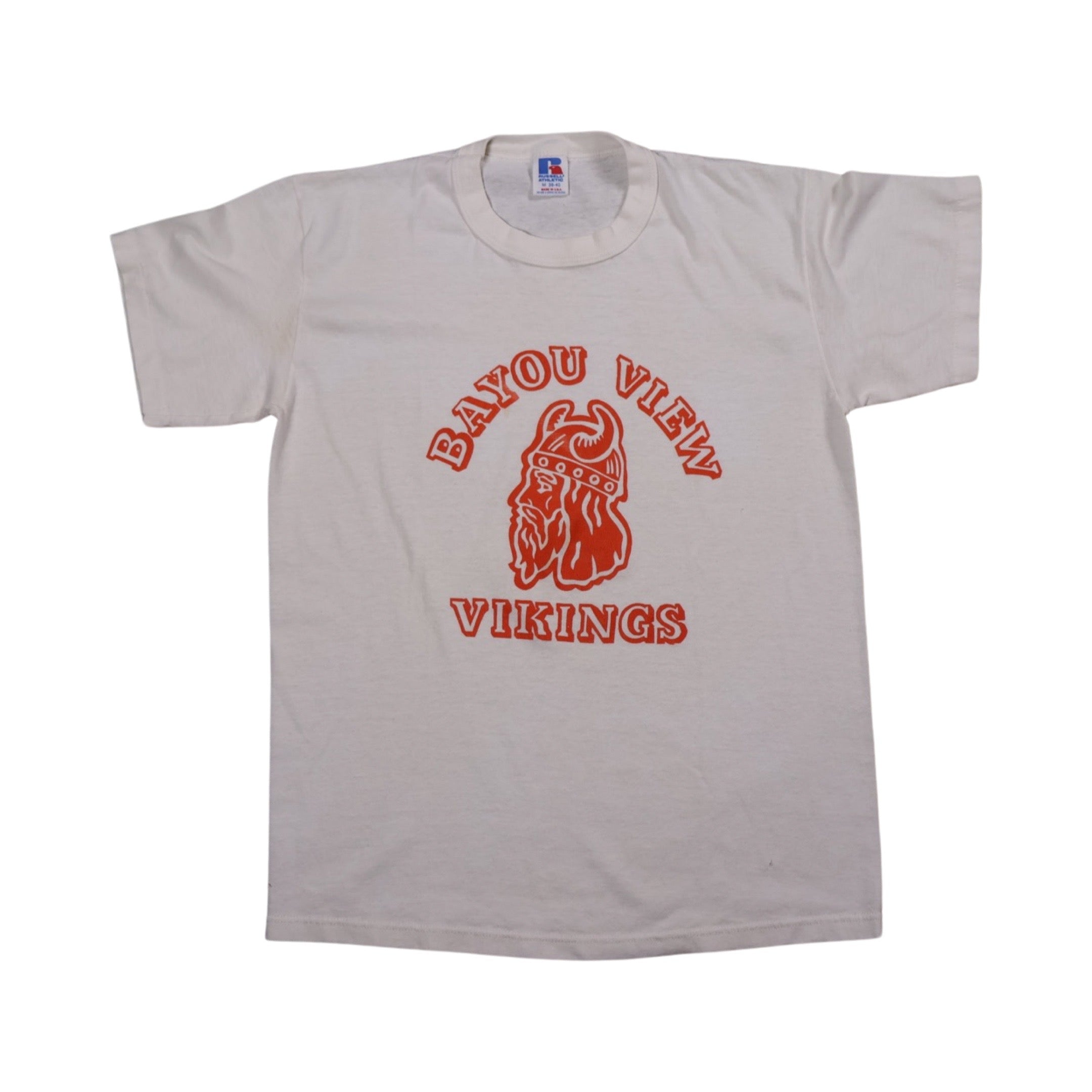 Bayou View Vikings 80s Russell T-Shirt (Medium)