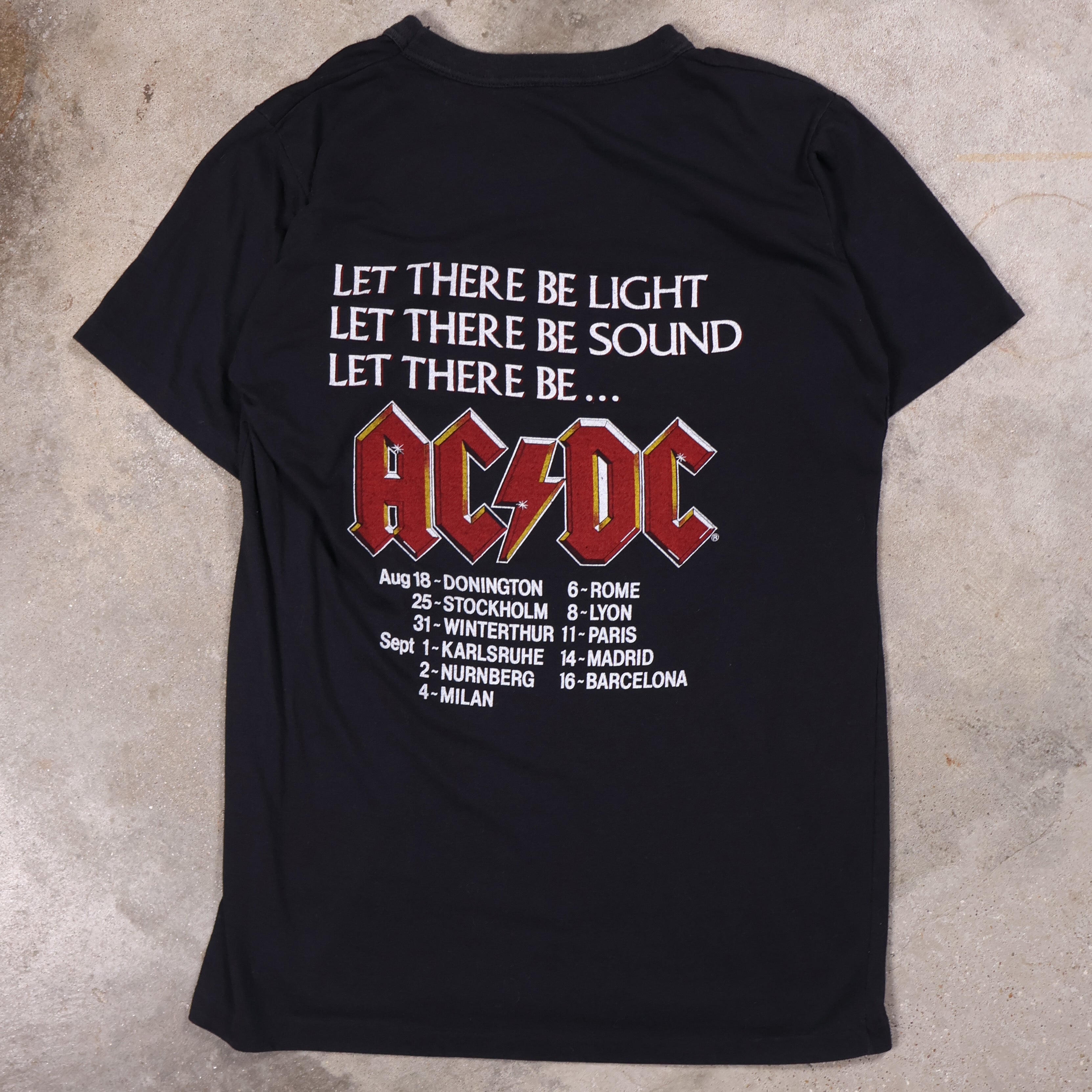 ACDC European Tour 1984 T-Shirt (Large)