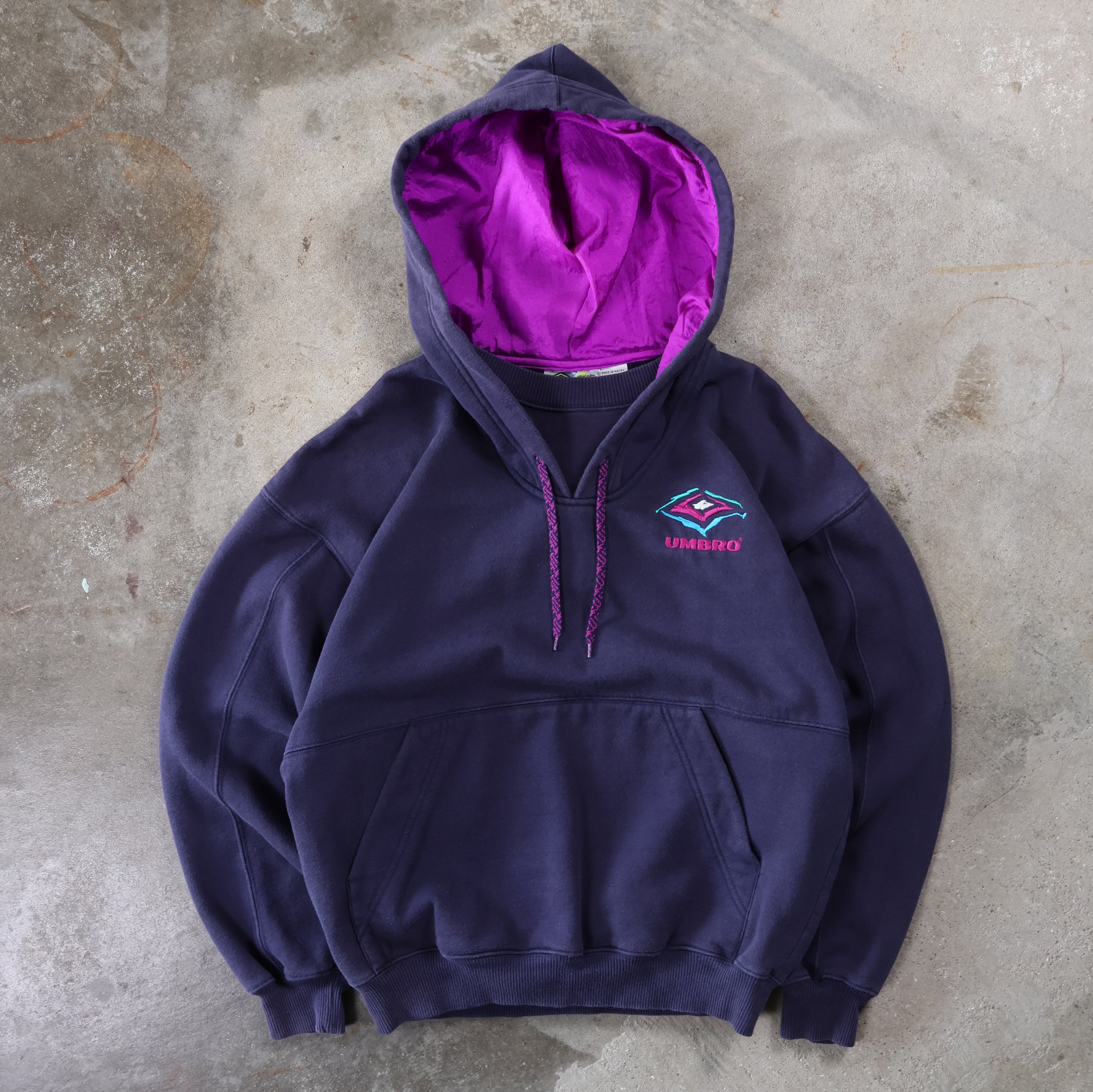 Purple Umbro Hoodie 90s (Medium)