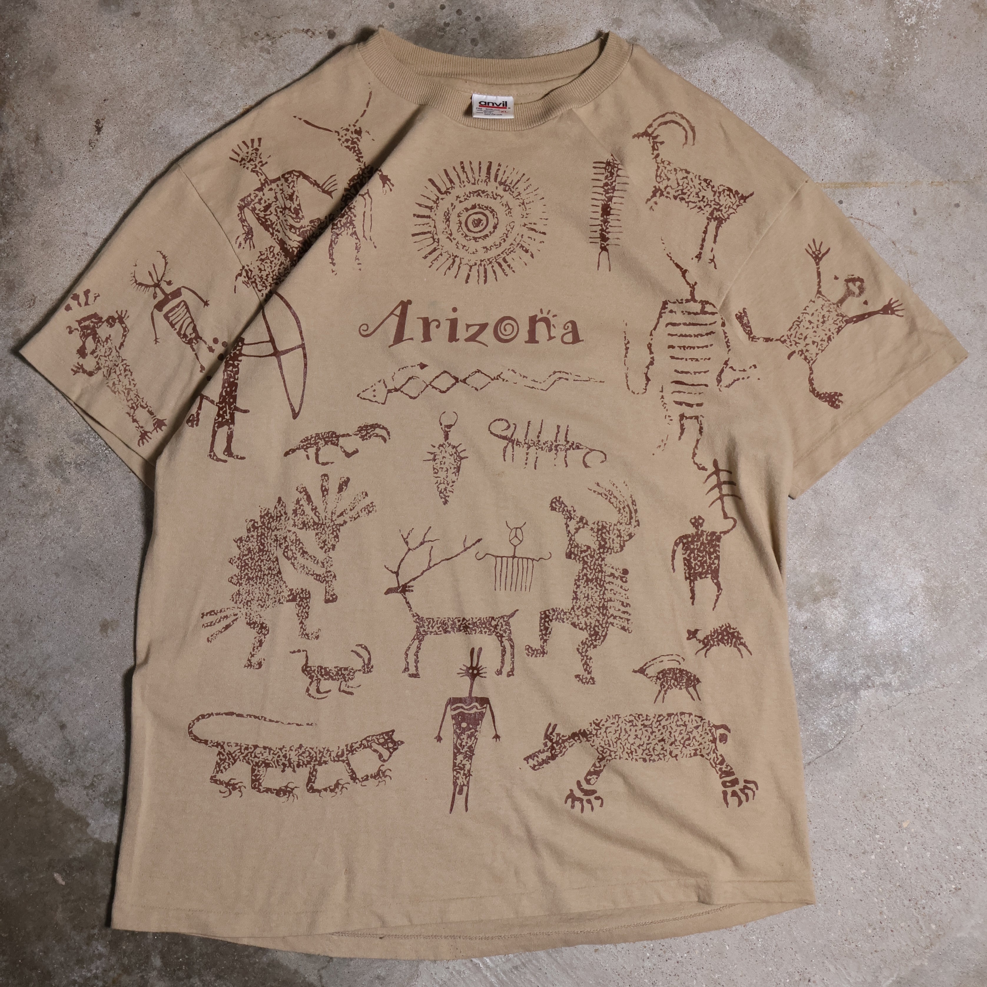 Arizona Hieroglyphics T-Shirt 90s (XL)