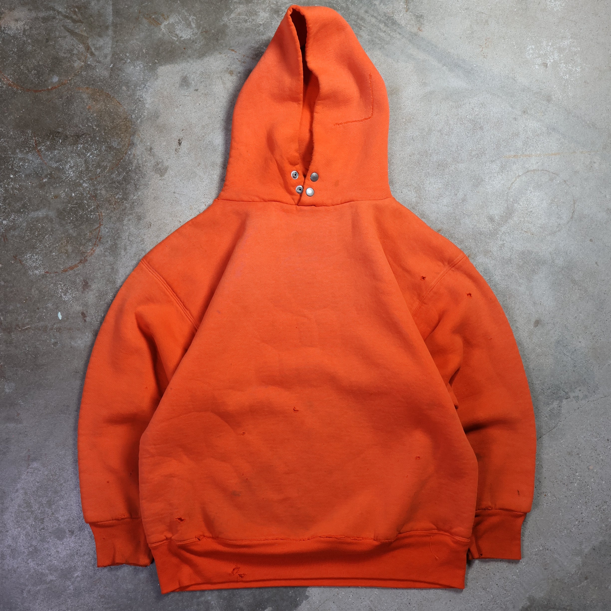 Faded Orange Russell Hoodie 80s (Large)