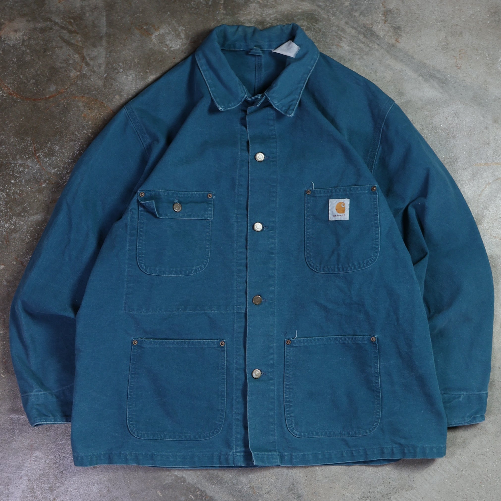 Blue-Gree Carhartt Barn/Chore Canvas Jacket 90s (XL)