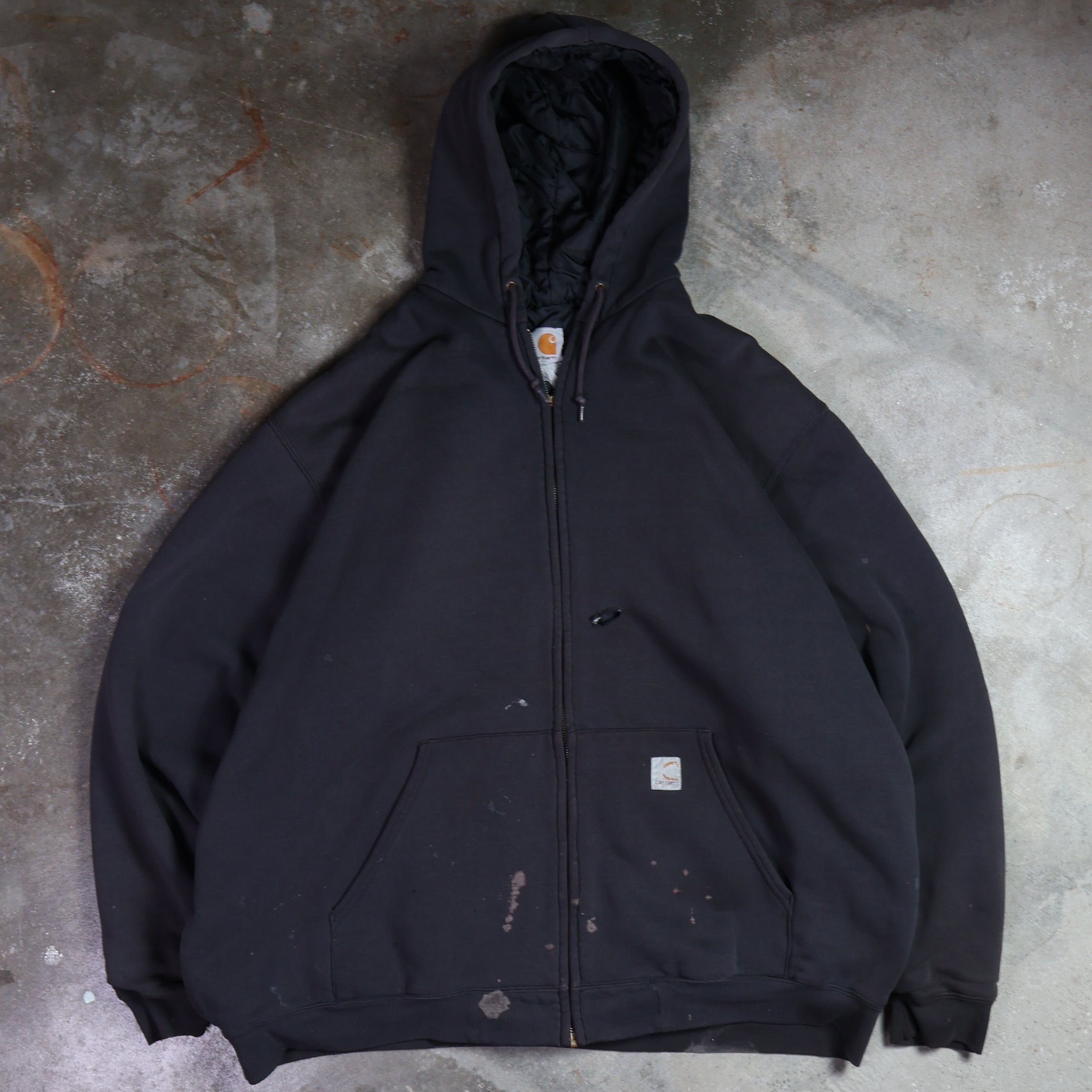 Black Carhartt Quilted Zip-Up Hoodie (XXXL)