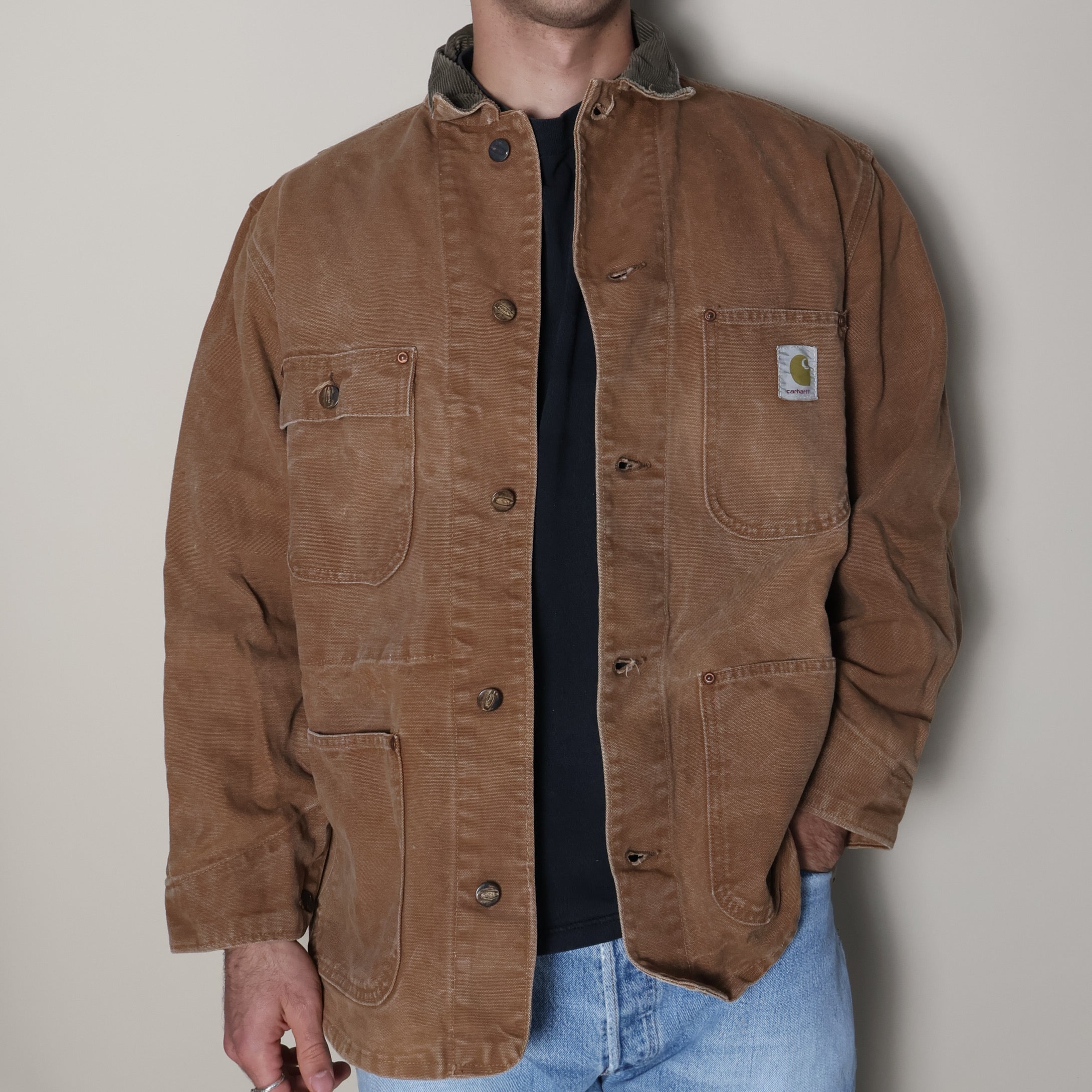 Brown Carhartt Barn/Chore Jacket 80s (Medium)