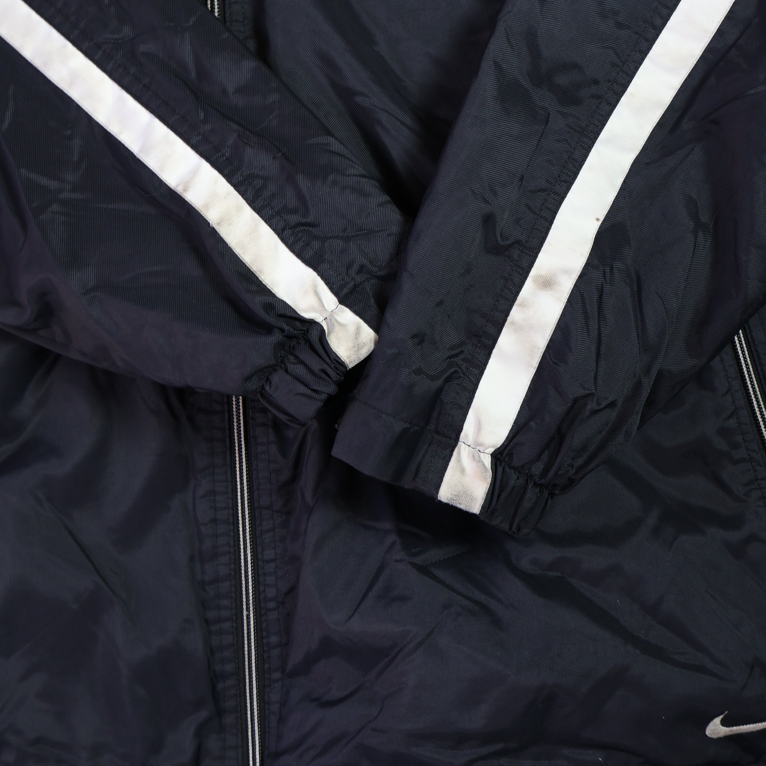 Black Nike Fleece Lined Jacket 90s (XXL)