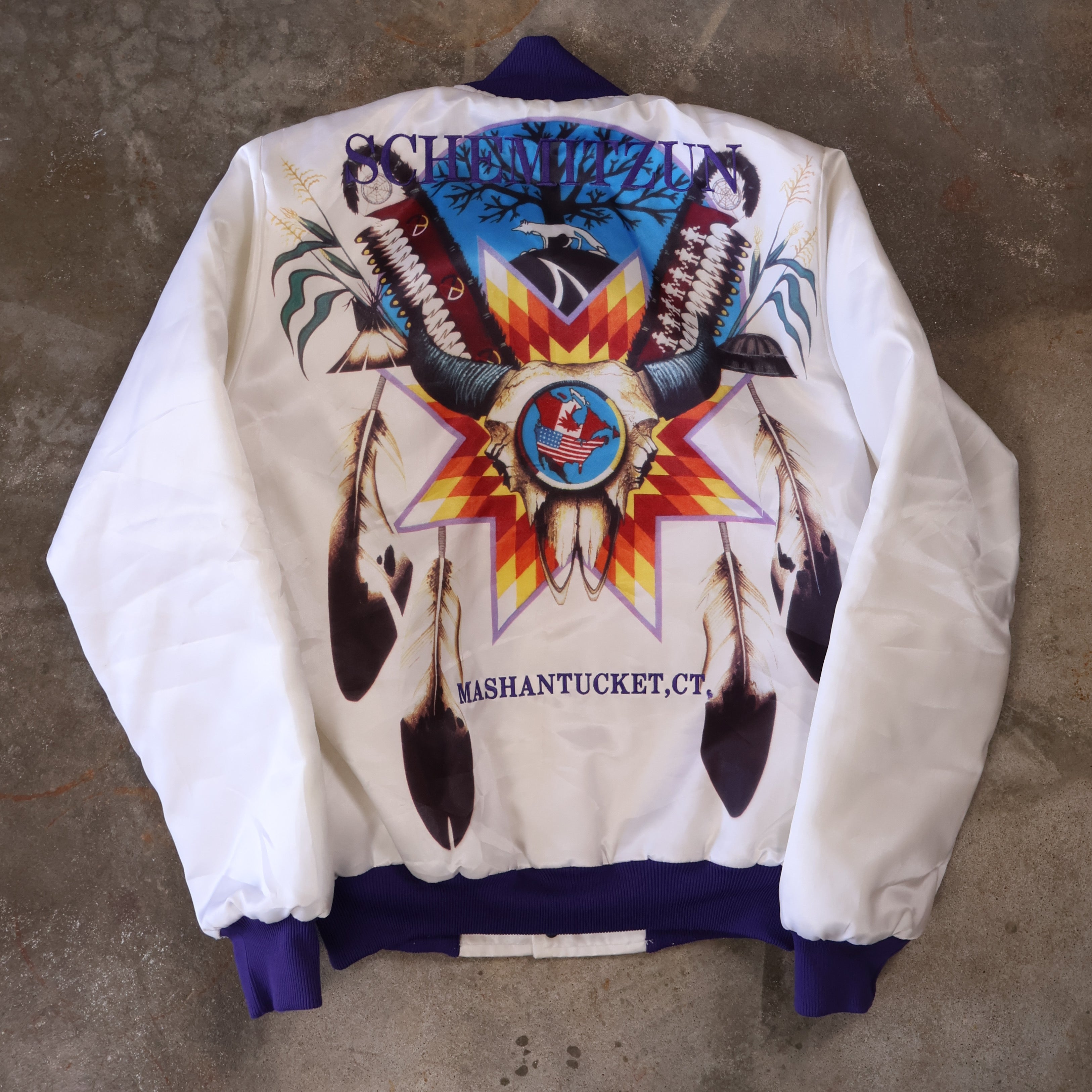Native American Satin Jacket 90s (Medium)