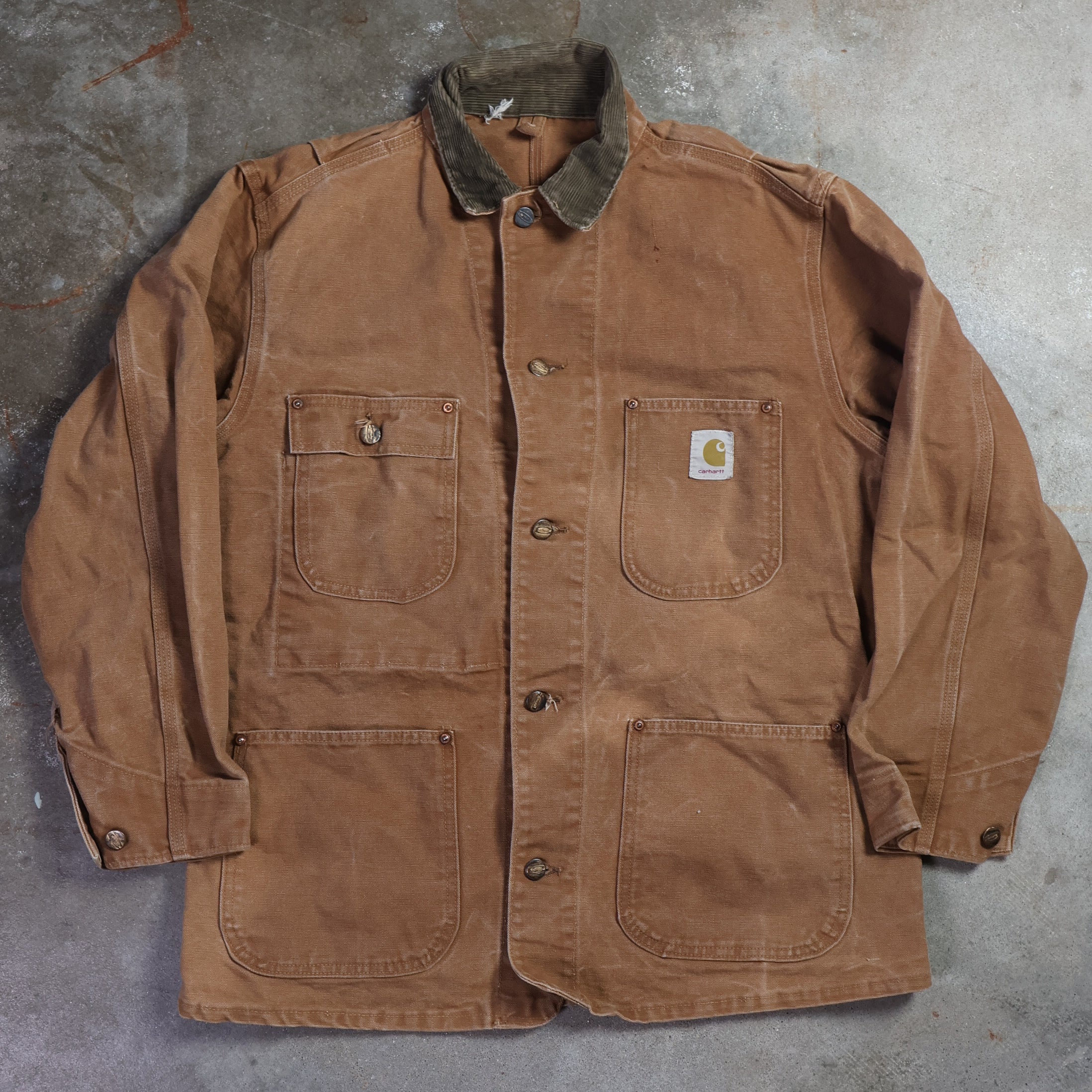 Brown Carhartt Barn/Chore Jacket 80s (Medium)