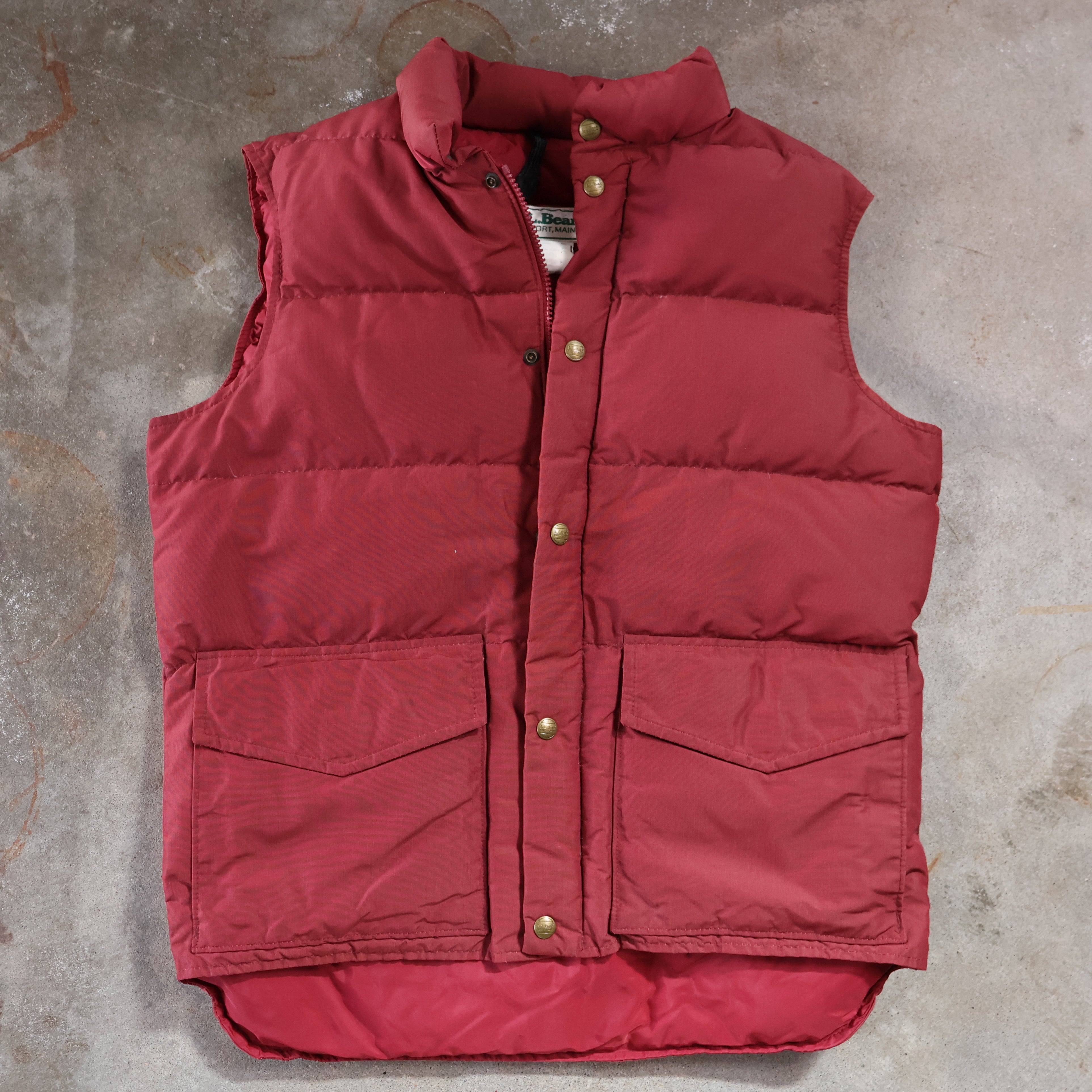 L.L. Bean Red Puffer Vest 90s (Medium)