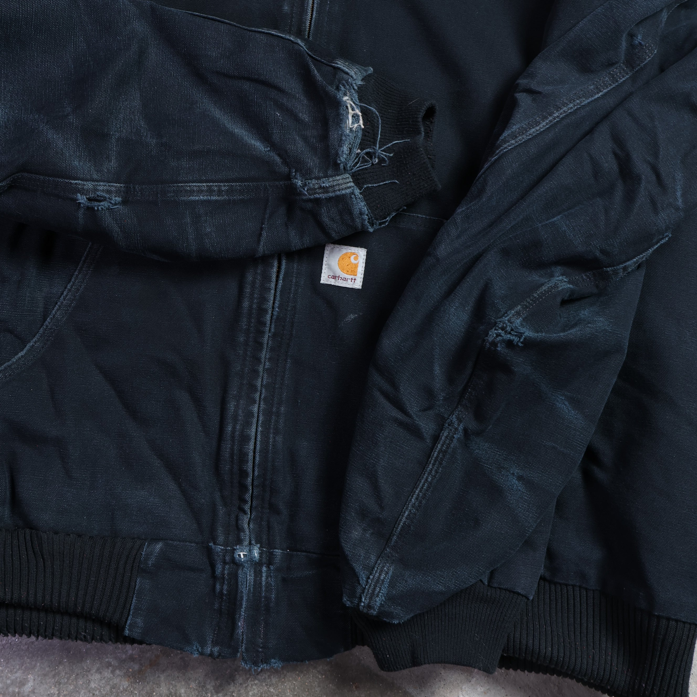 Black Carhartt Canvas Work Jacket (XXL)