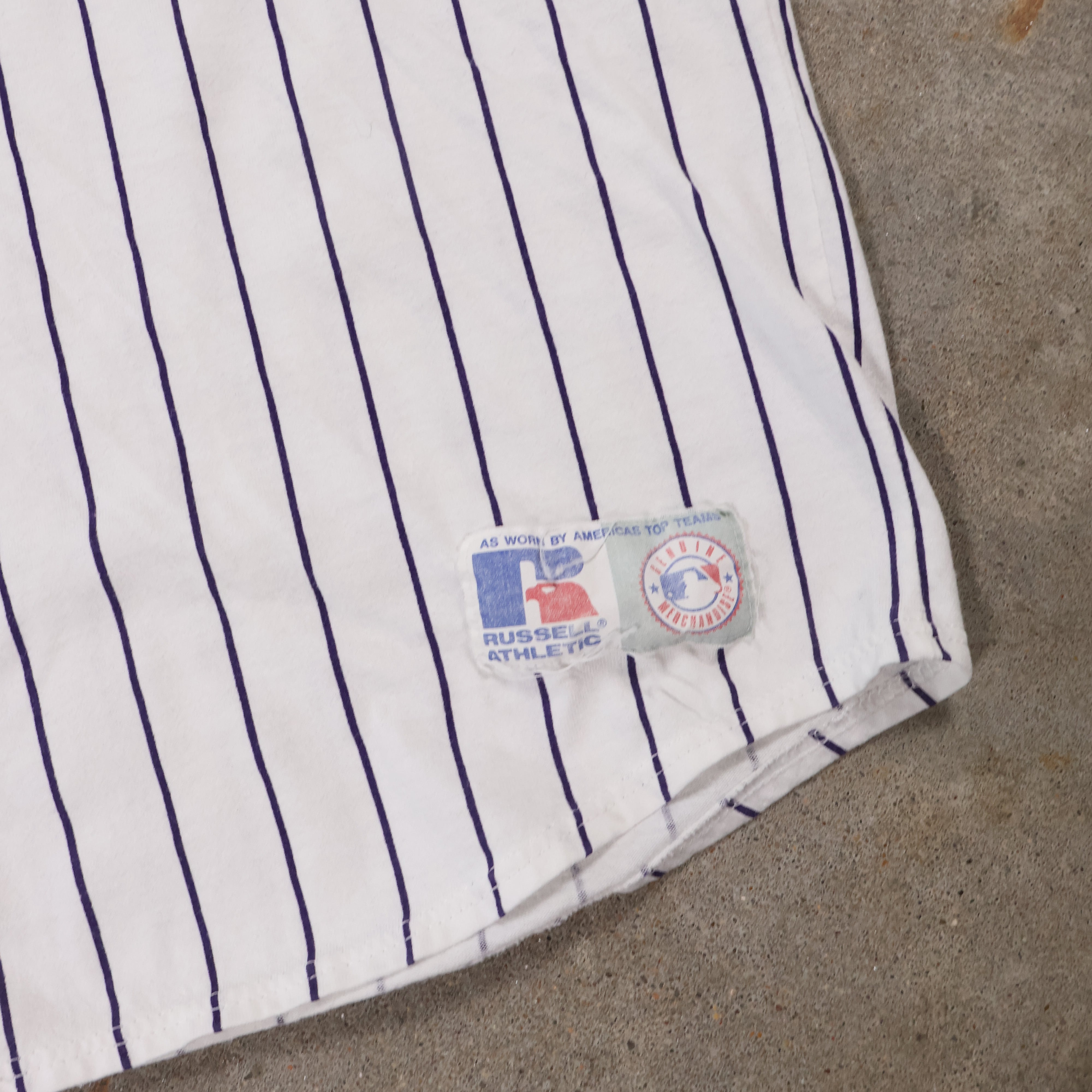 Pinstripe Colorado Rockies Baseball Jersey 90s (Large)