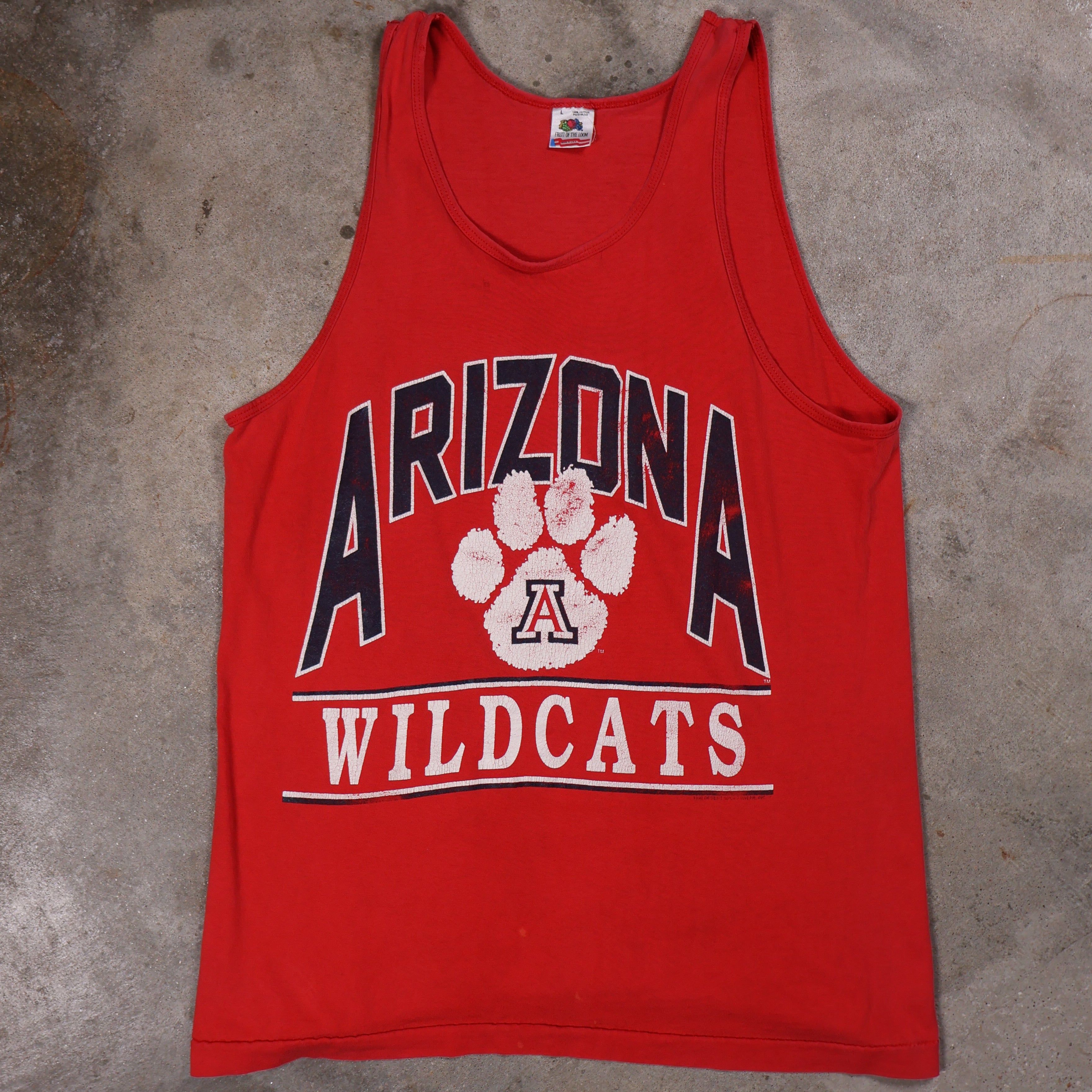 Arizona Wildcats Tank Top T-Shirt 90s (Large)