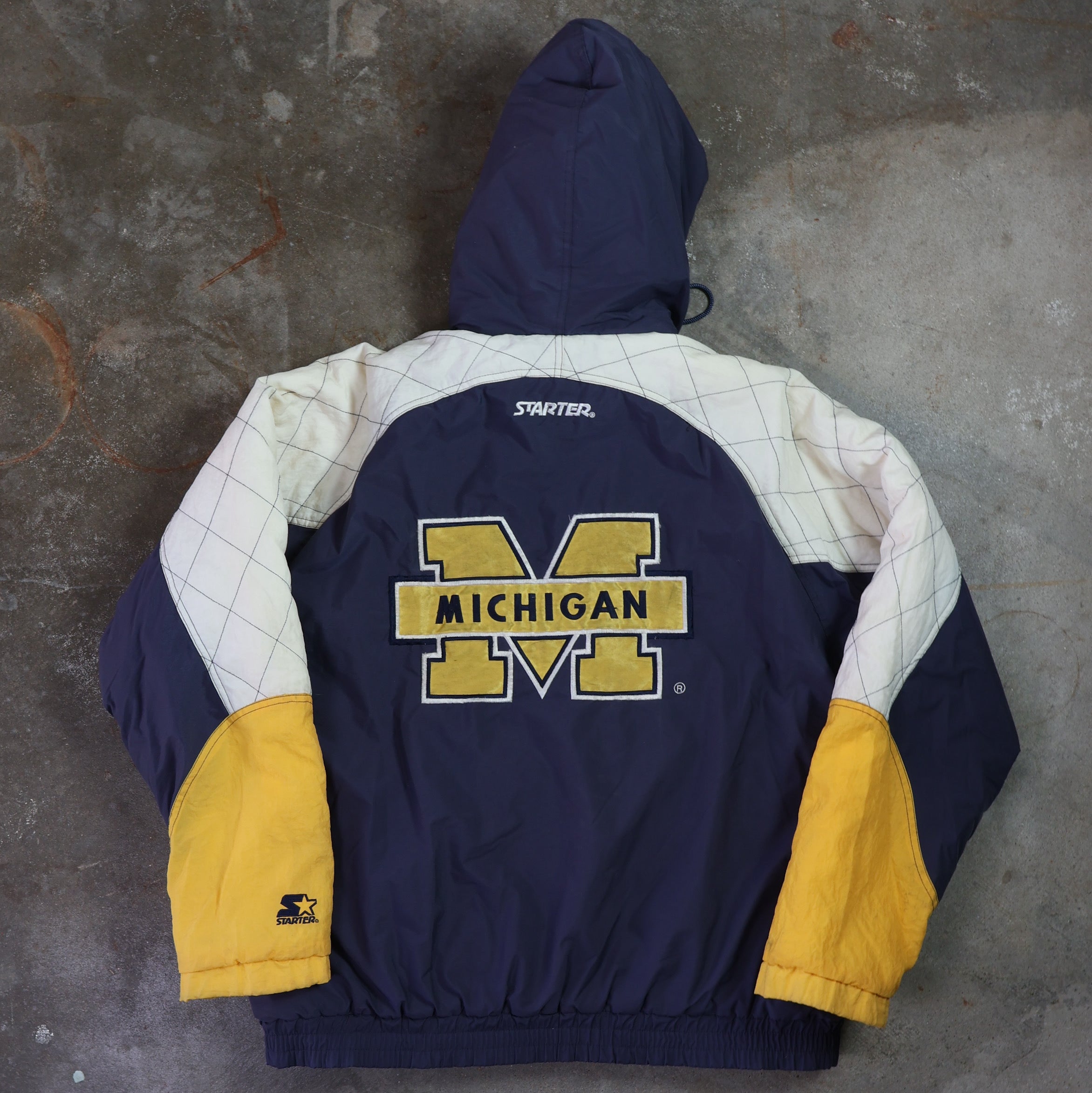 Michigan Wolverines Starter Puffer Jacket 90s (XL)