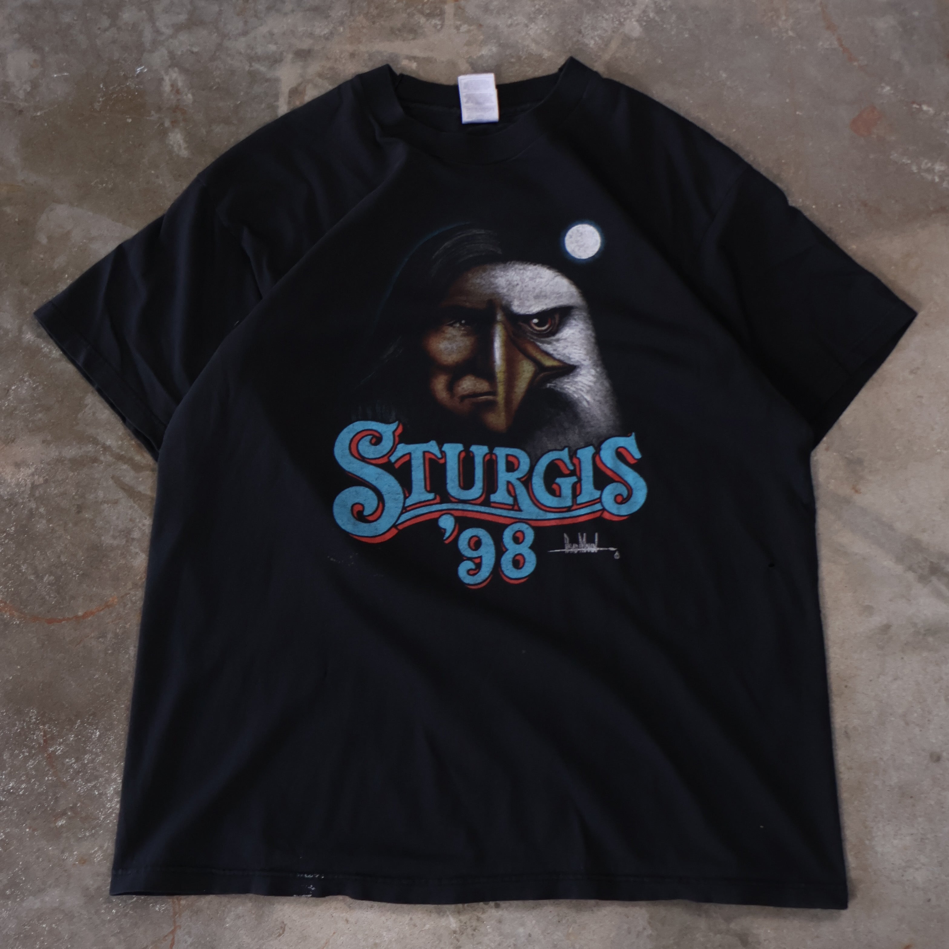 Black Sturgis Motorcycle T-Shirt 1998 (XL)