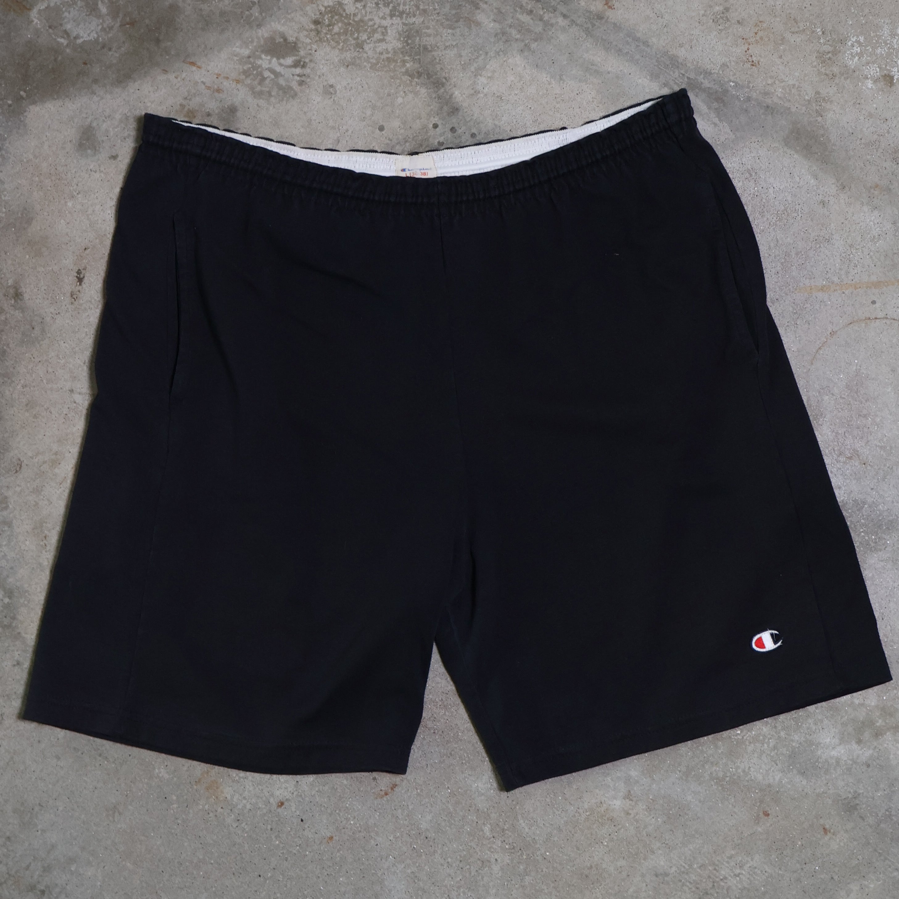 Black Champion Cotton Shorts 00s (Large)