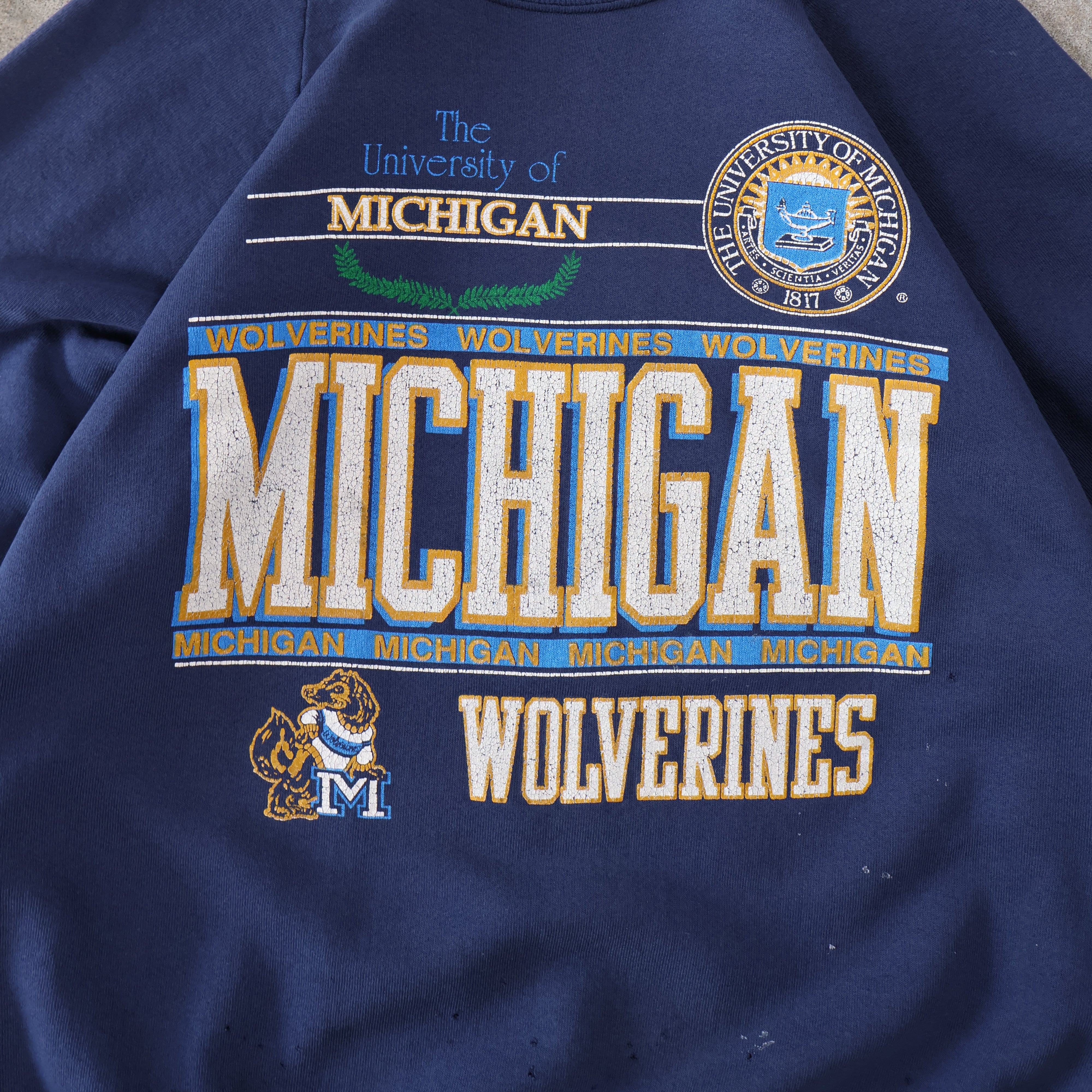 Michigan Wolverines 80s Sweatshirt (Large)