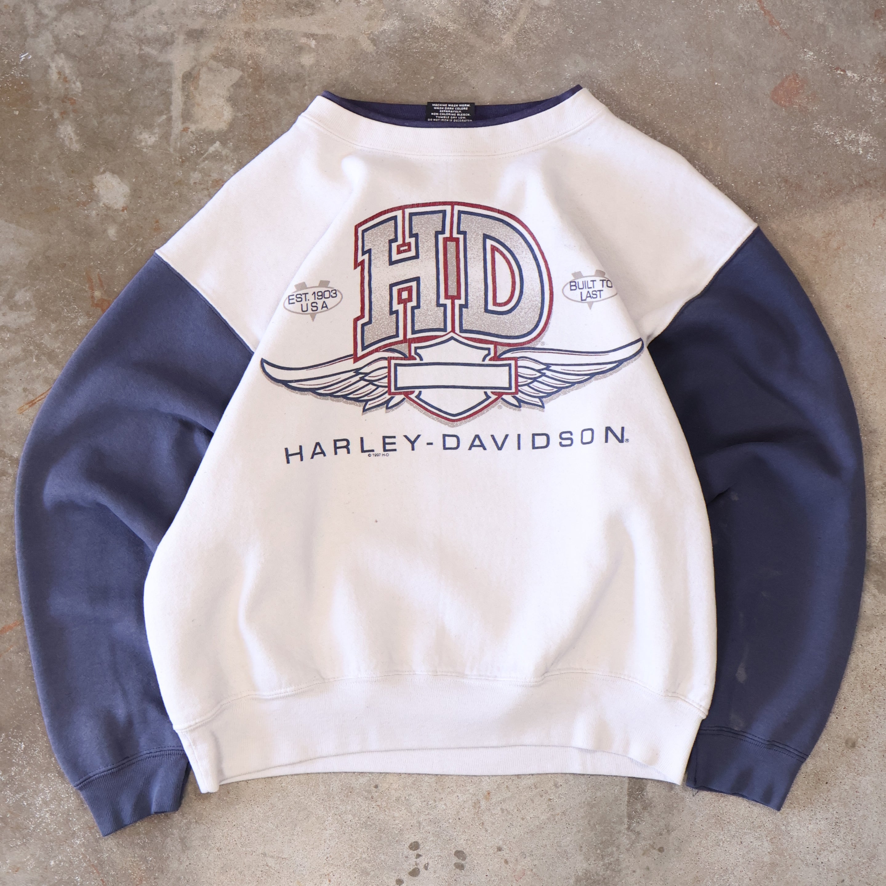 Harley Davidson Two Tone Sweatshirt 1997 (Small)