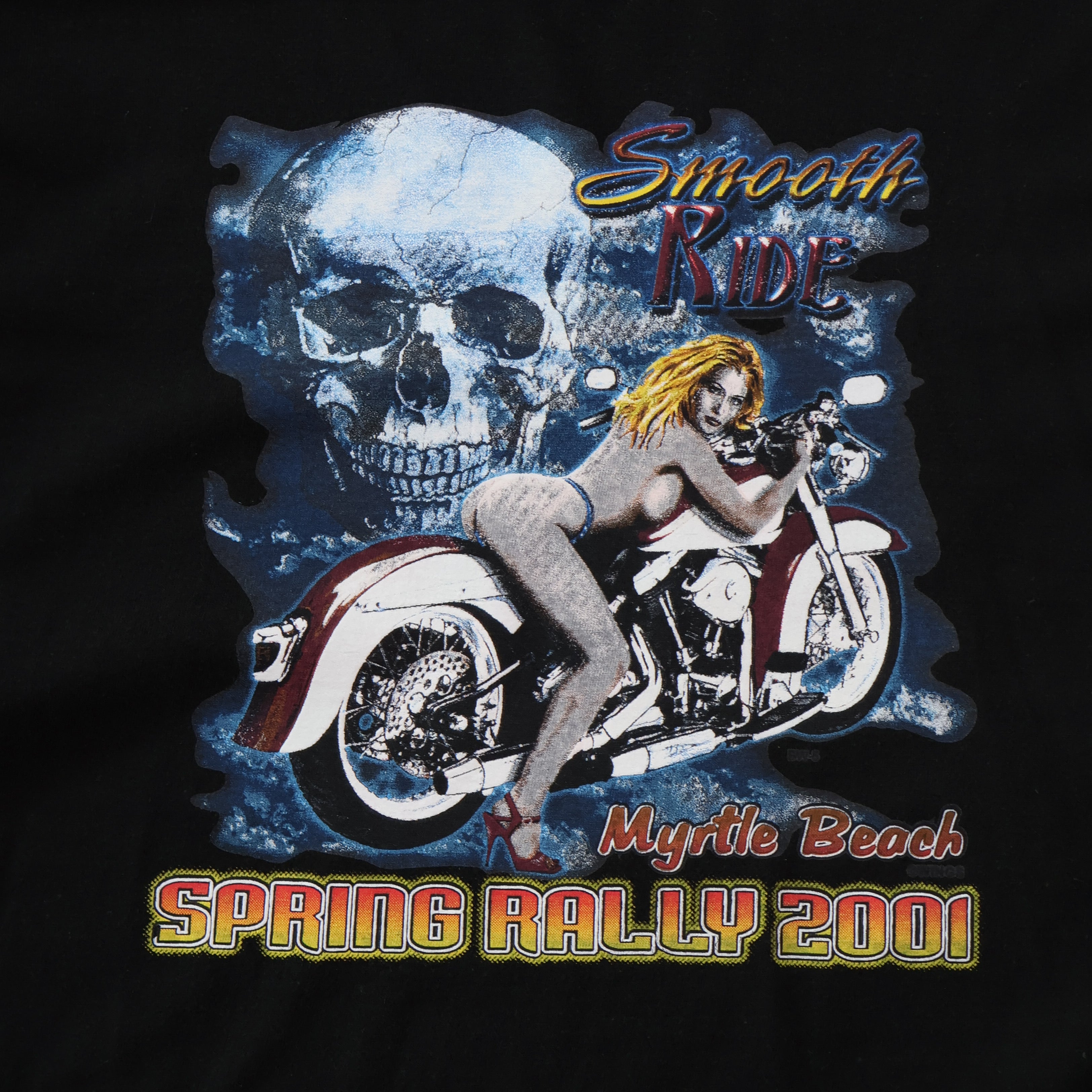 "Smooth Ride" Myrtle Beach Bike Rally T-Shirt 2001 (XL)