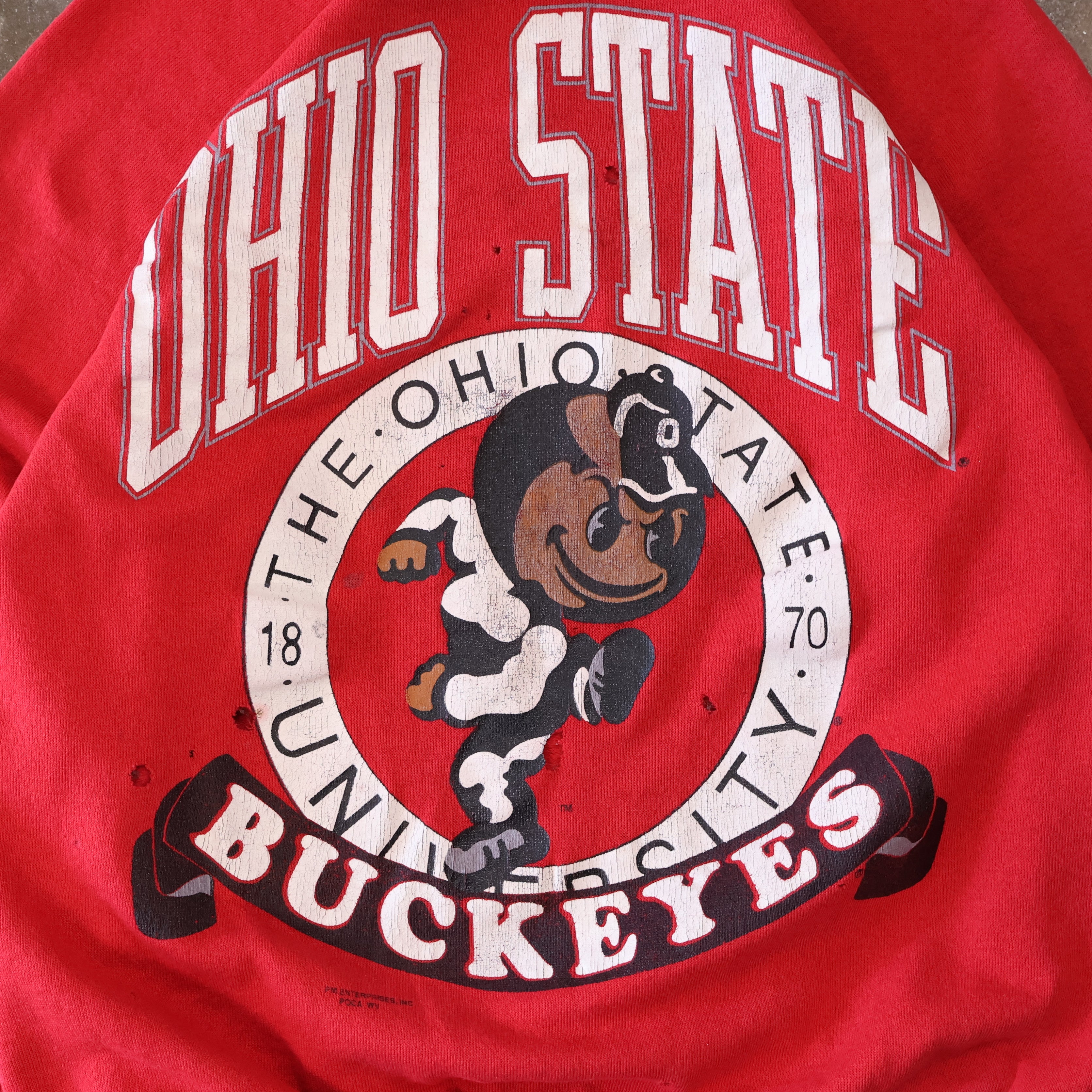 Ohio State Buckeye Sweatshirt 80s (Medium)