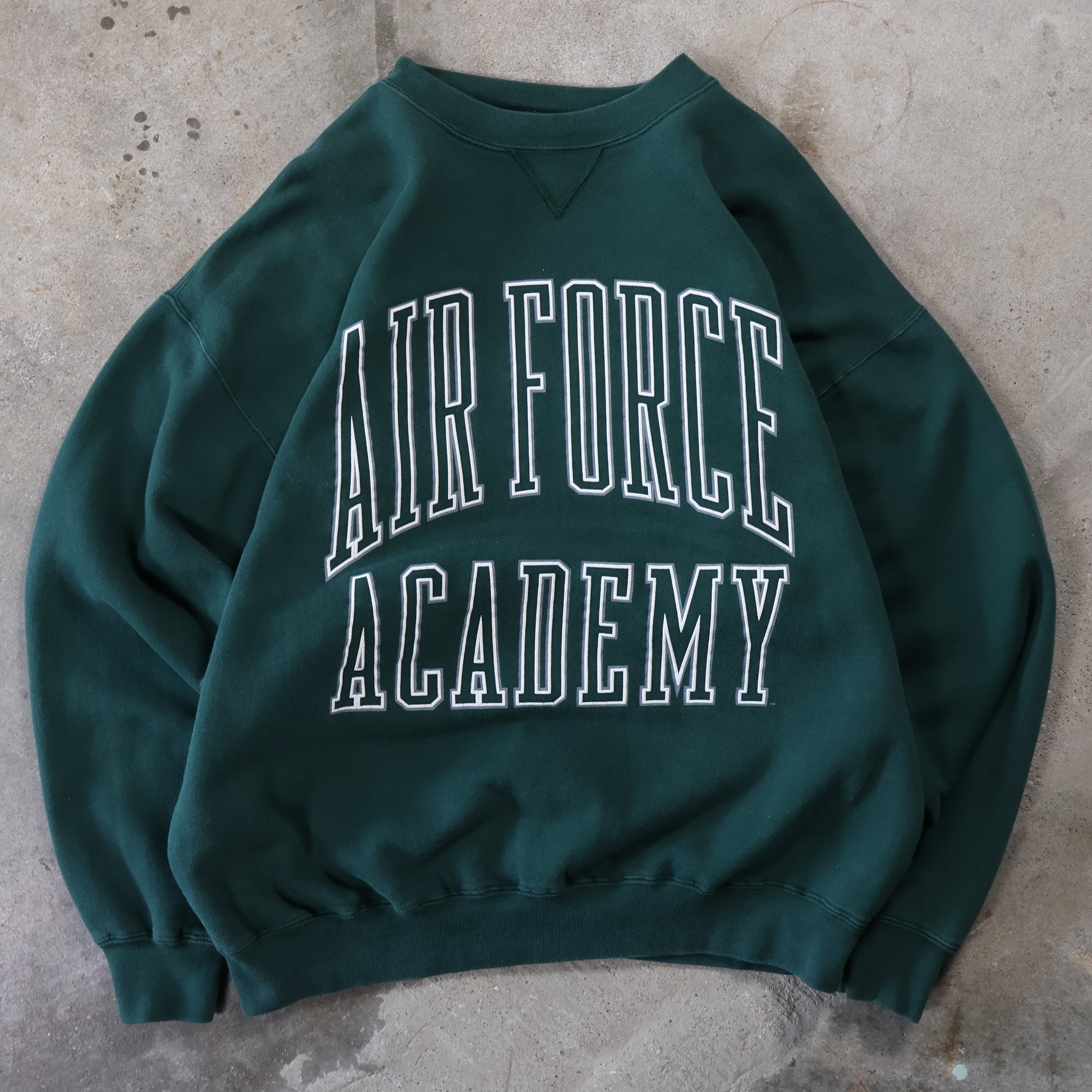 Green Air Force Academy Sweatshirt 90s (XL)