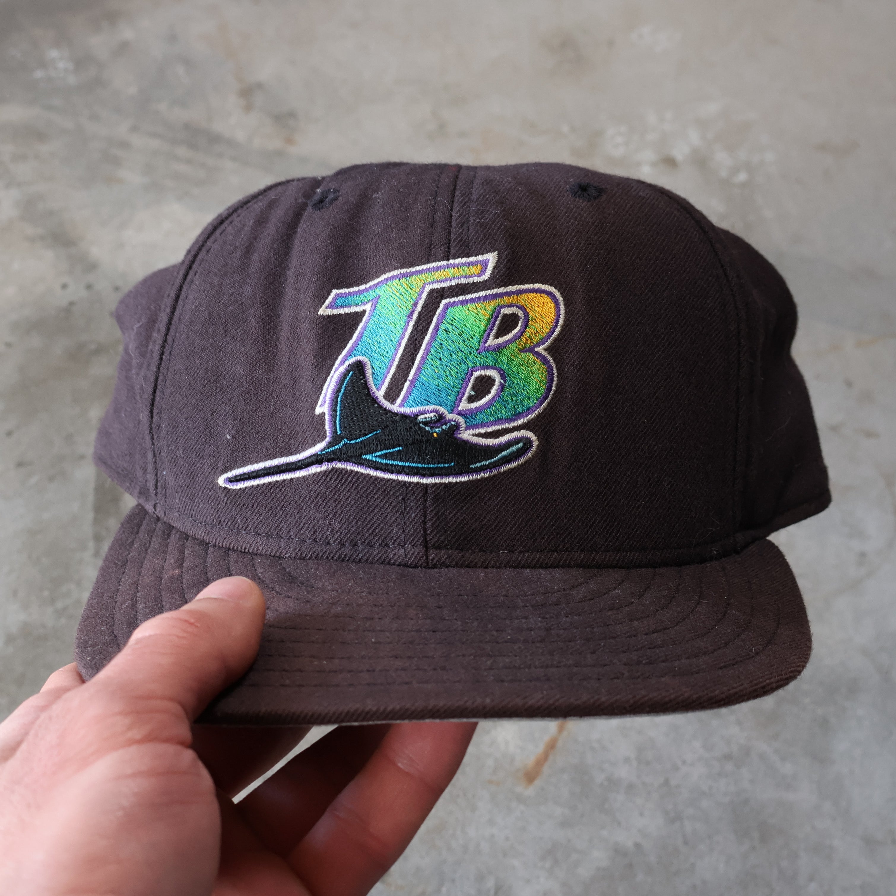 Tampa Bay Rays Fitted Hat 90s (7 3/8)