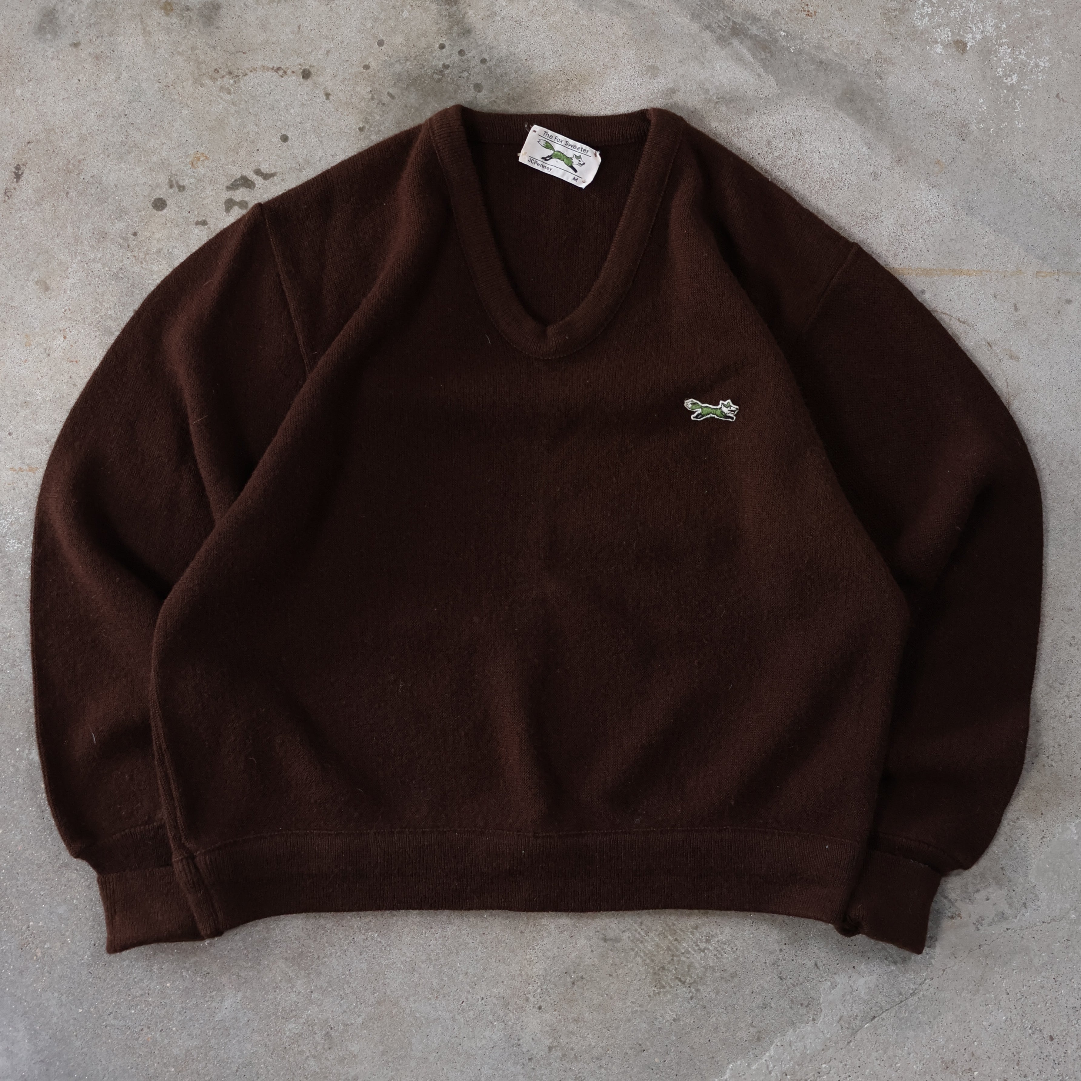 Brown JC Penny Knit Sweater 80s (Medium)