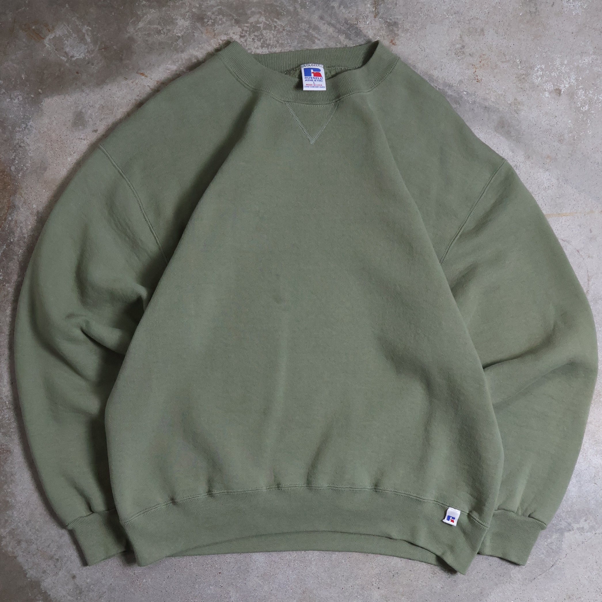 Pistachio Green Russell Sweatshirt 90s (Large)