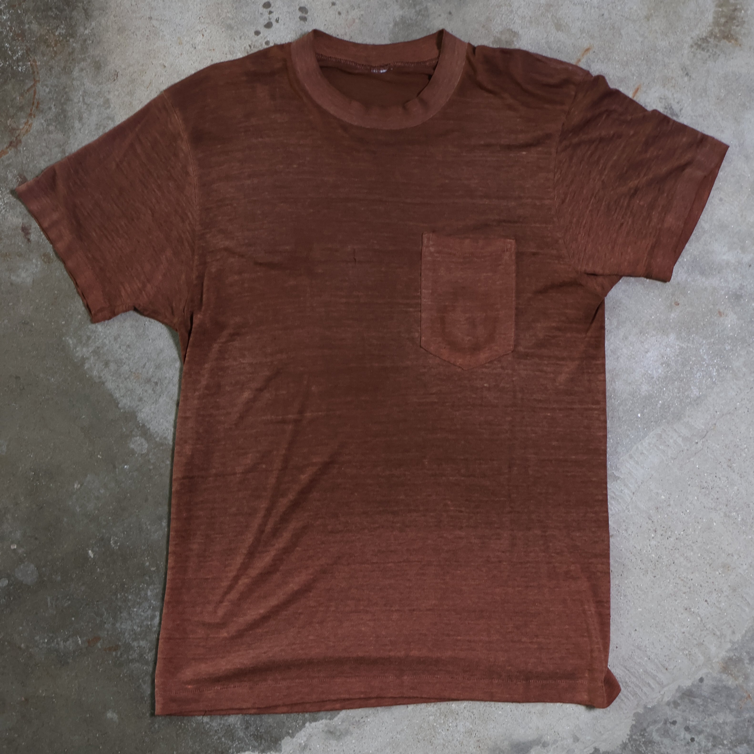 Brown 70s Blank T-Shirt (Large)