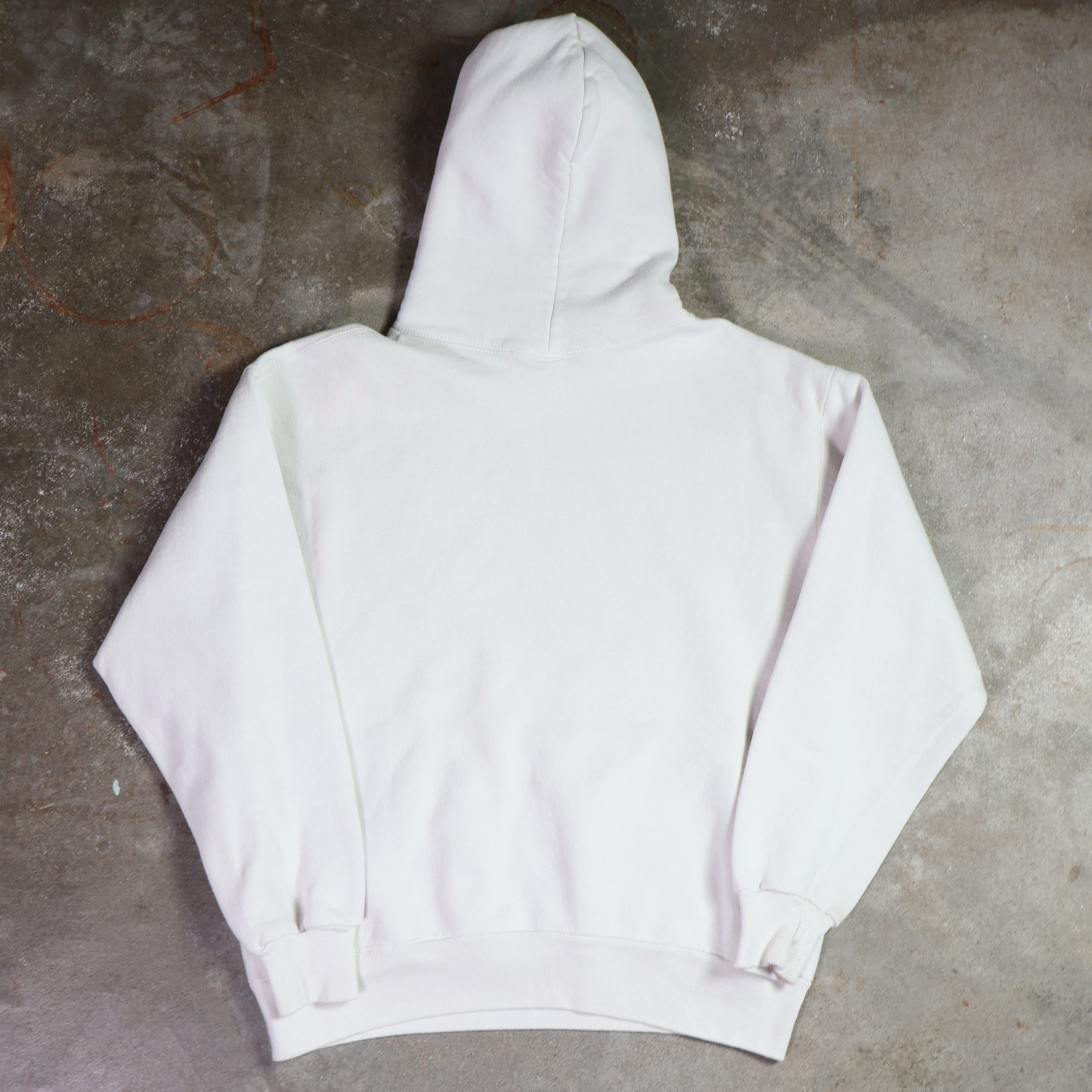 White Russell Hoodie 90s (Medium)