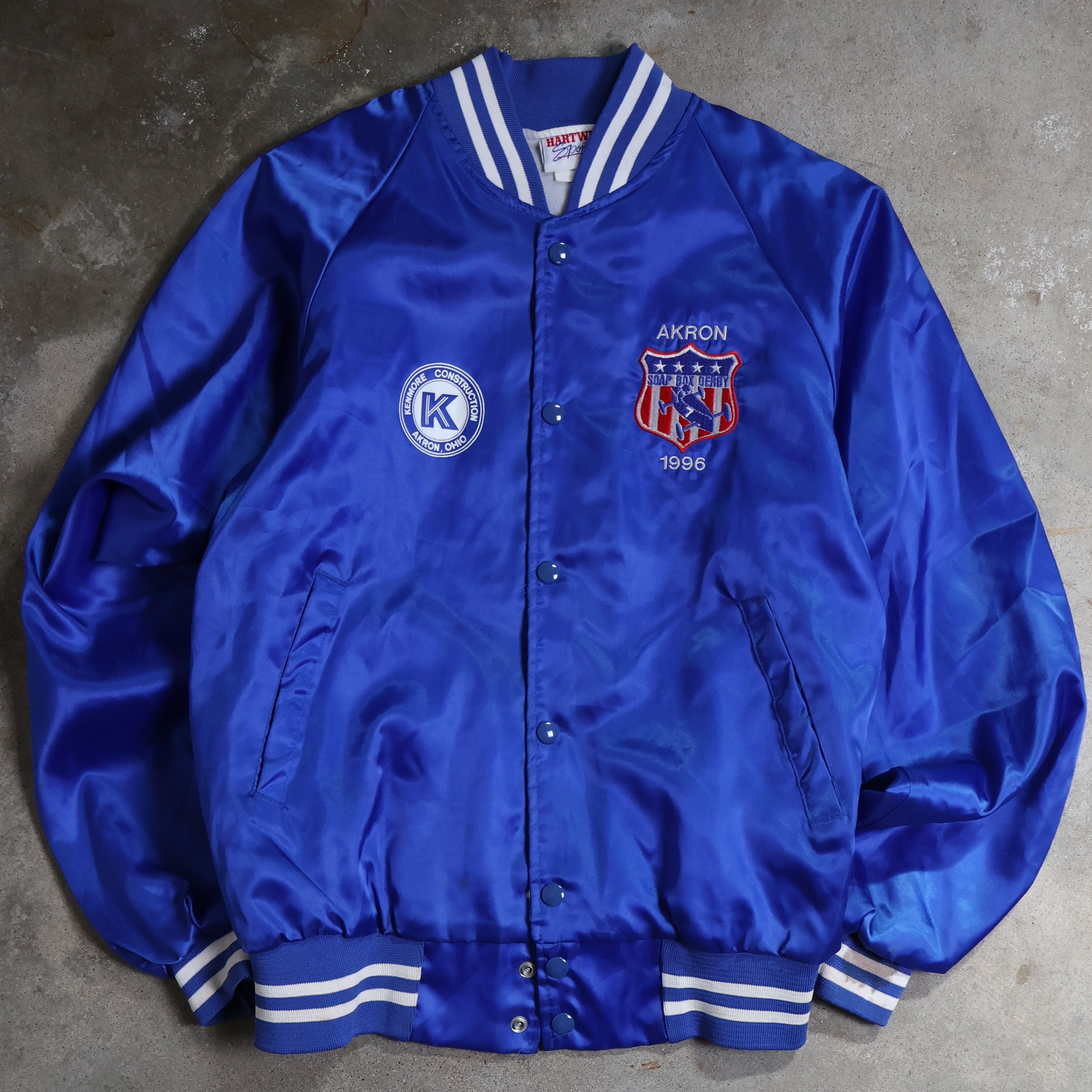 Akron Soap Box Derby Satin Jacket 1996 (Medium)