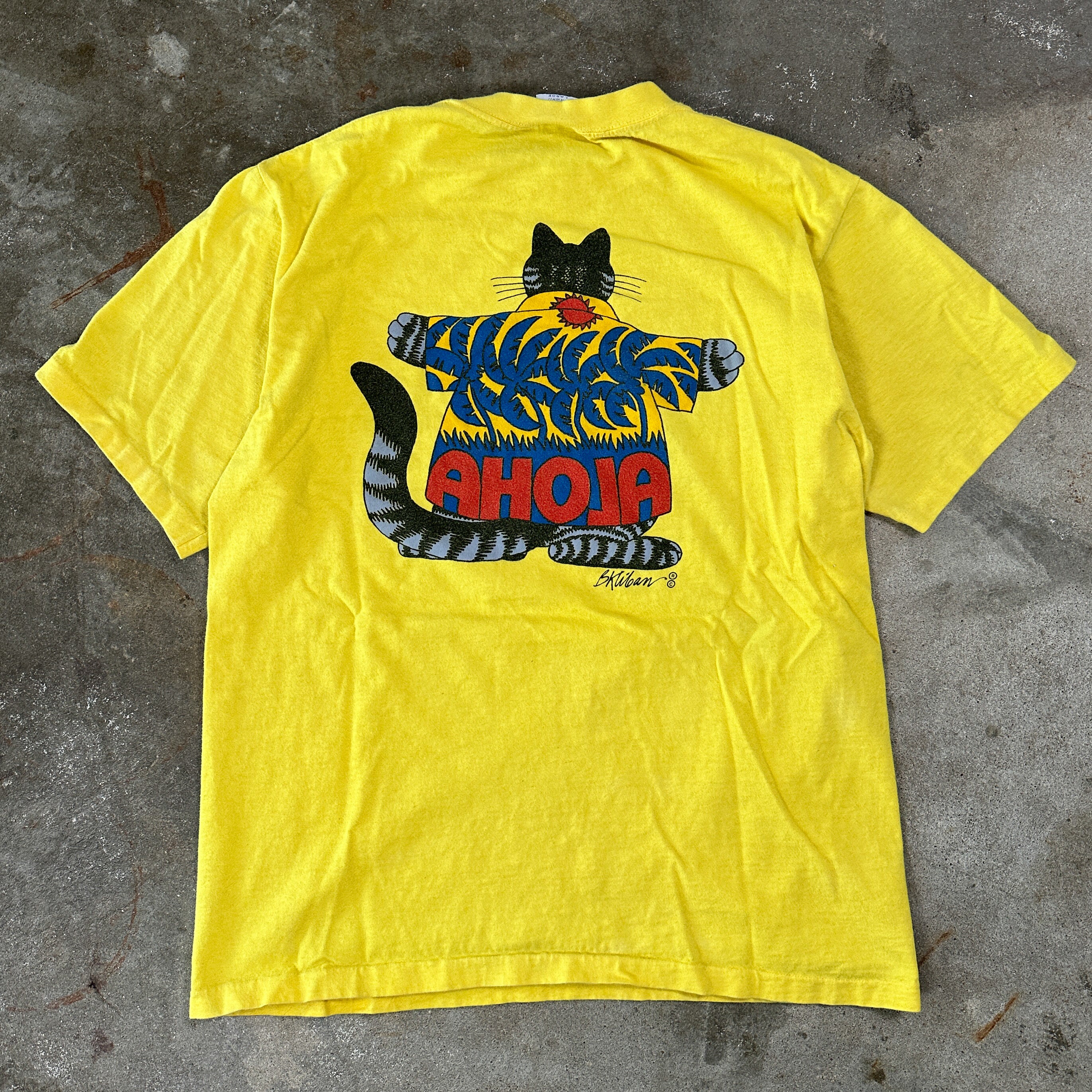 BKliban Aloha Cat T-Shirt 90s (Large)