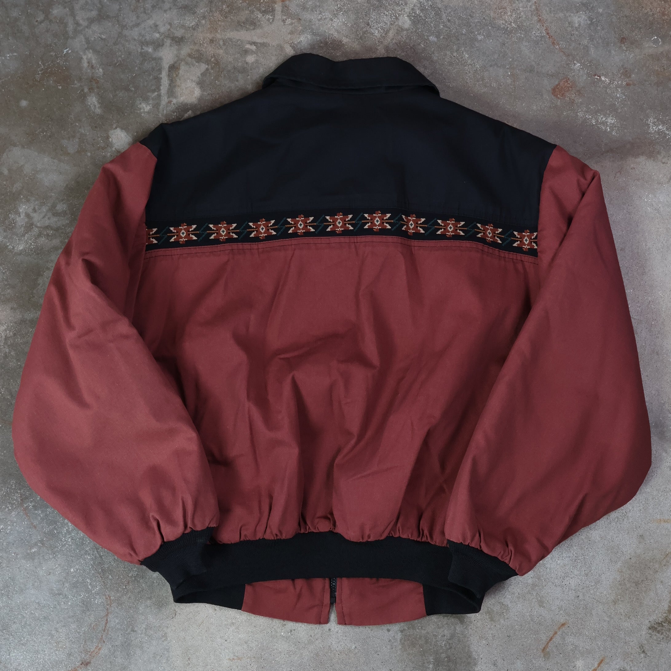 Clay Red Aztec Western Jacket 90s (Large)