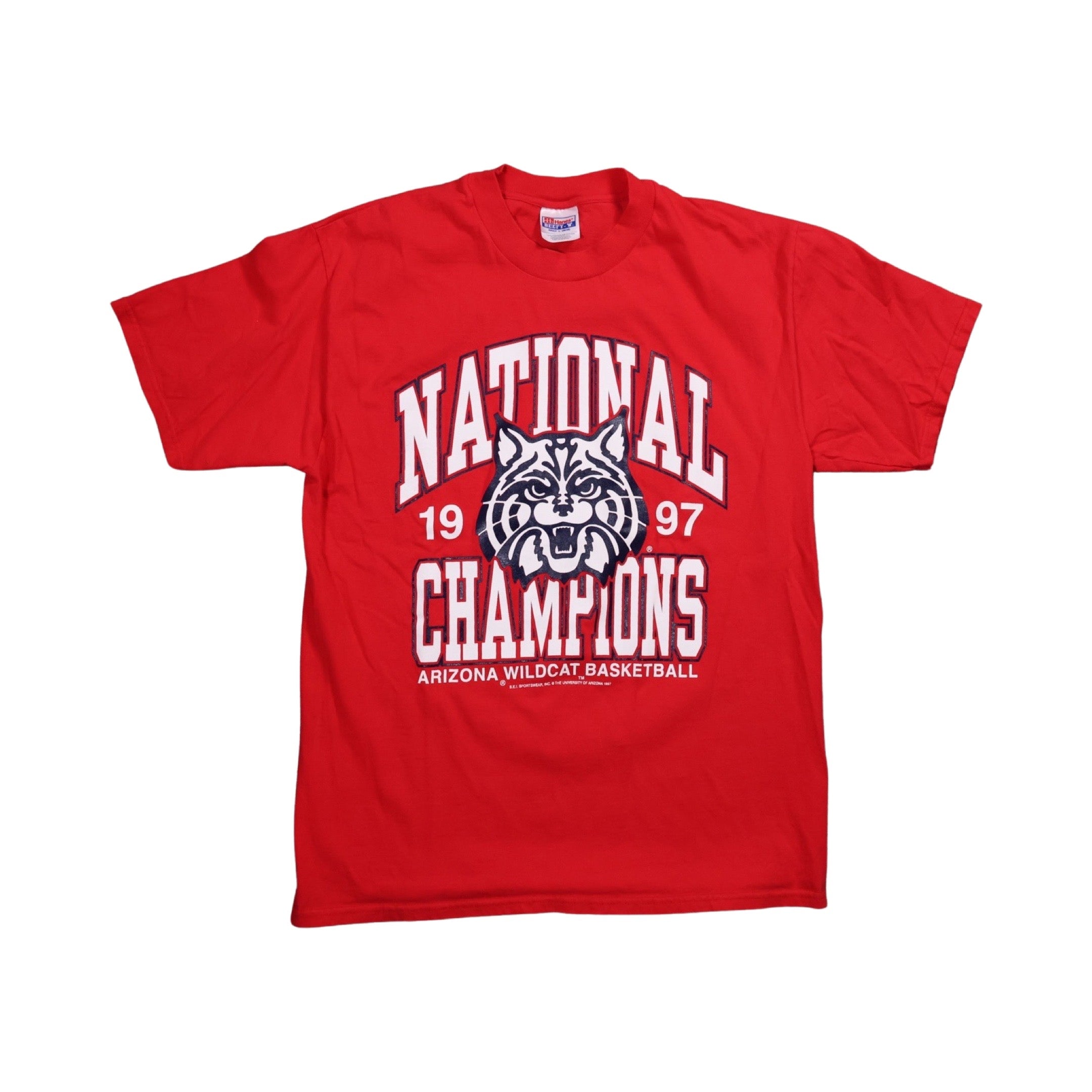 Arizona Wildcat Basketball 1997 National Champs T-Shirt (Large)