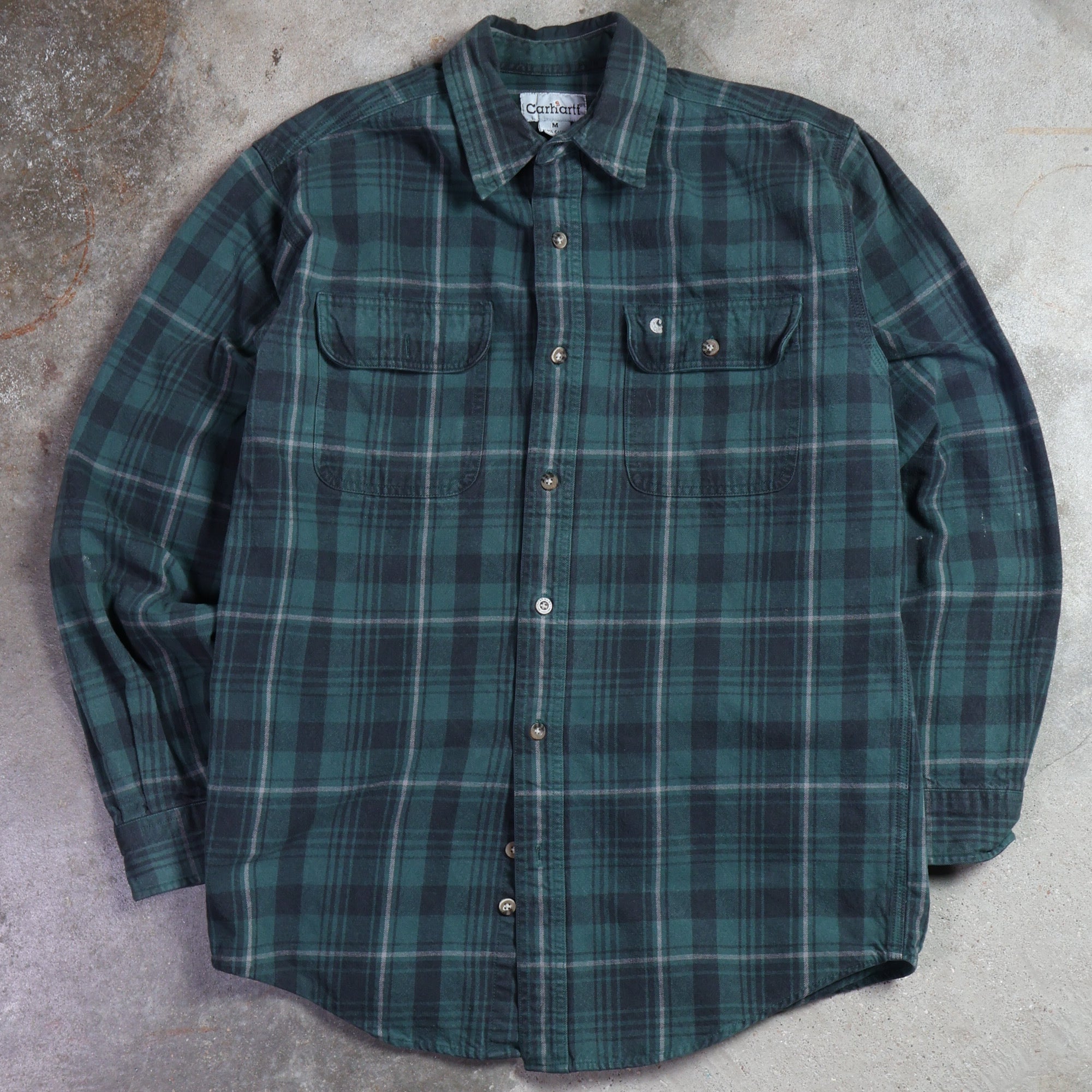 Green Carhartt Flannel (Medium)