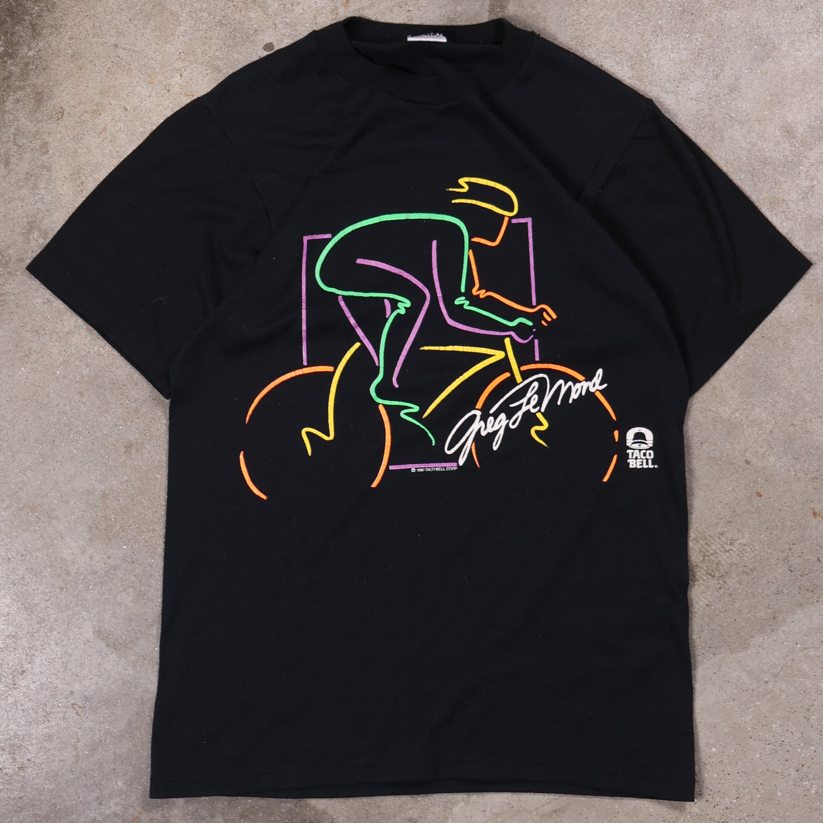 Black Cyclist T-Shirt 1990 (Small)