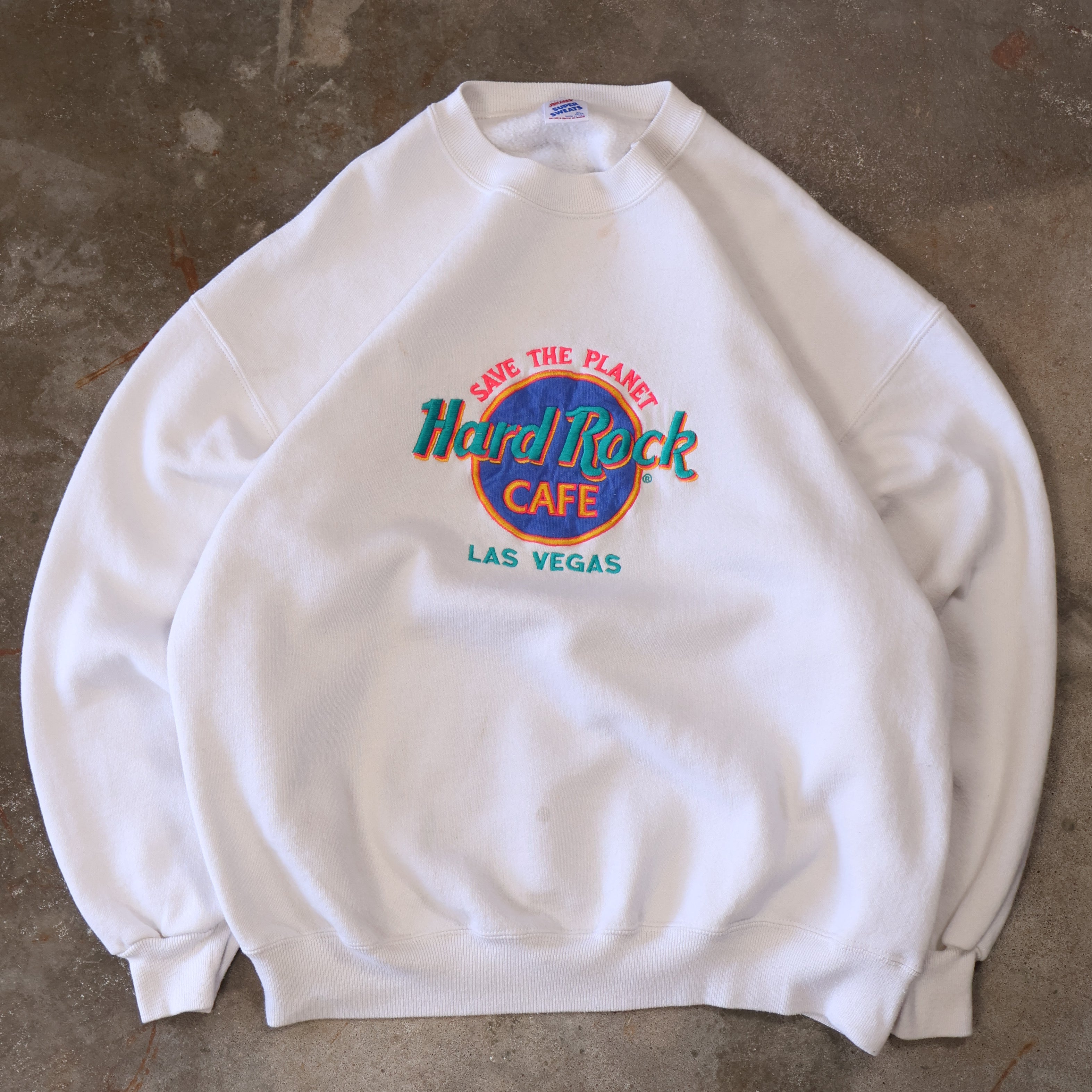 Hard Rock Cafe Las Vegas Embroidered Sweatshirt 90s (Large)