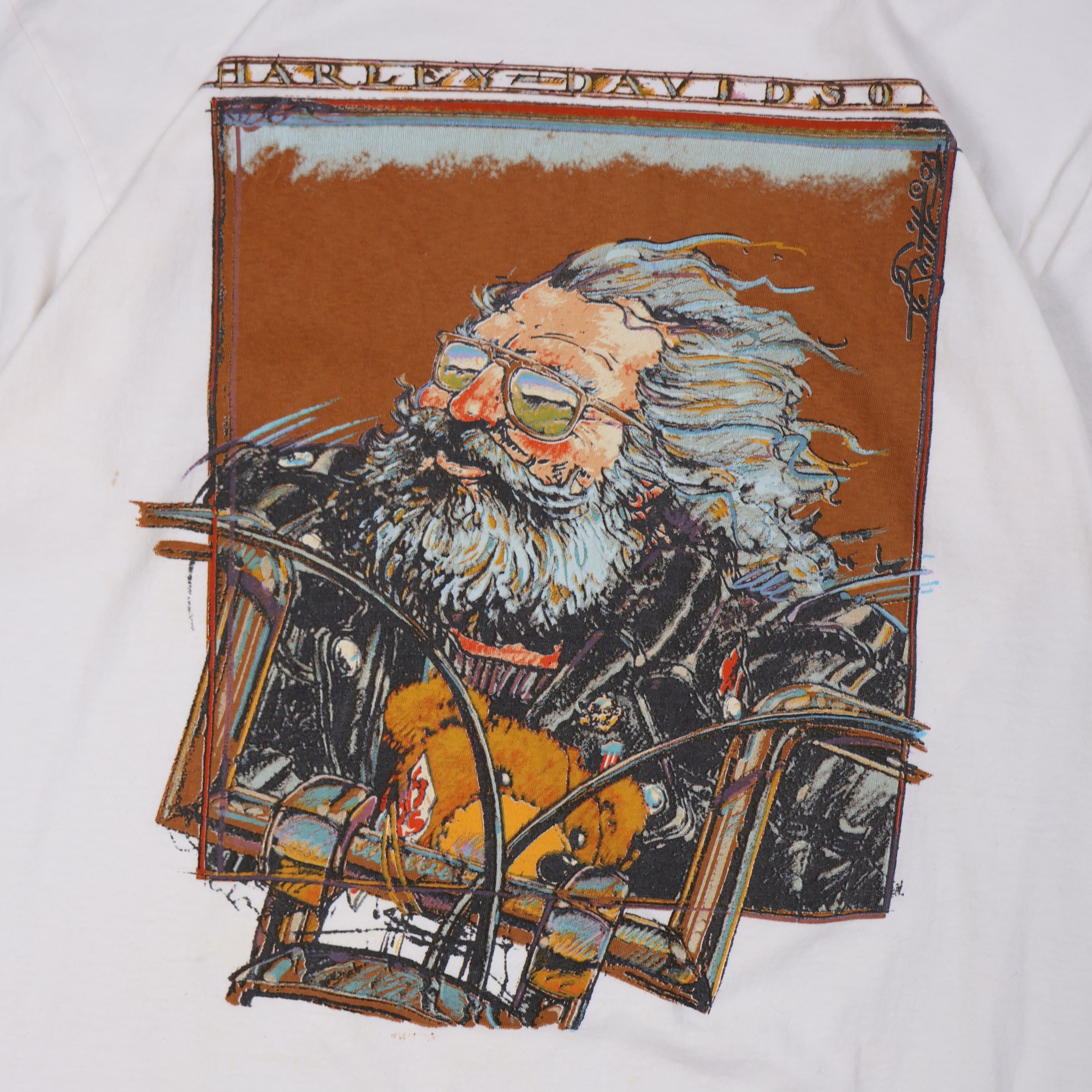 Jerry Garcia x Harley Davidson T-Shirt 1993 (Large)