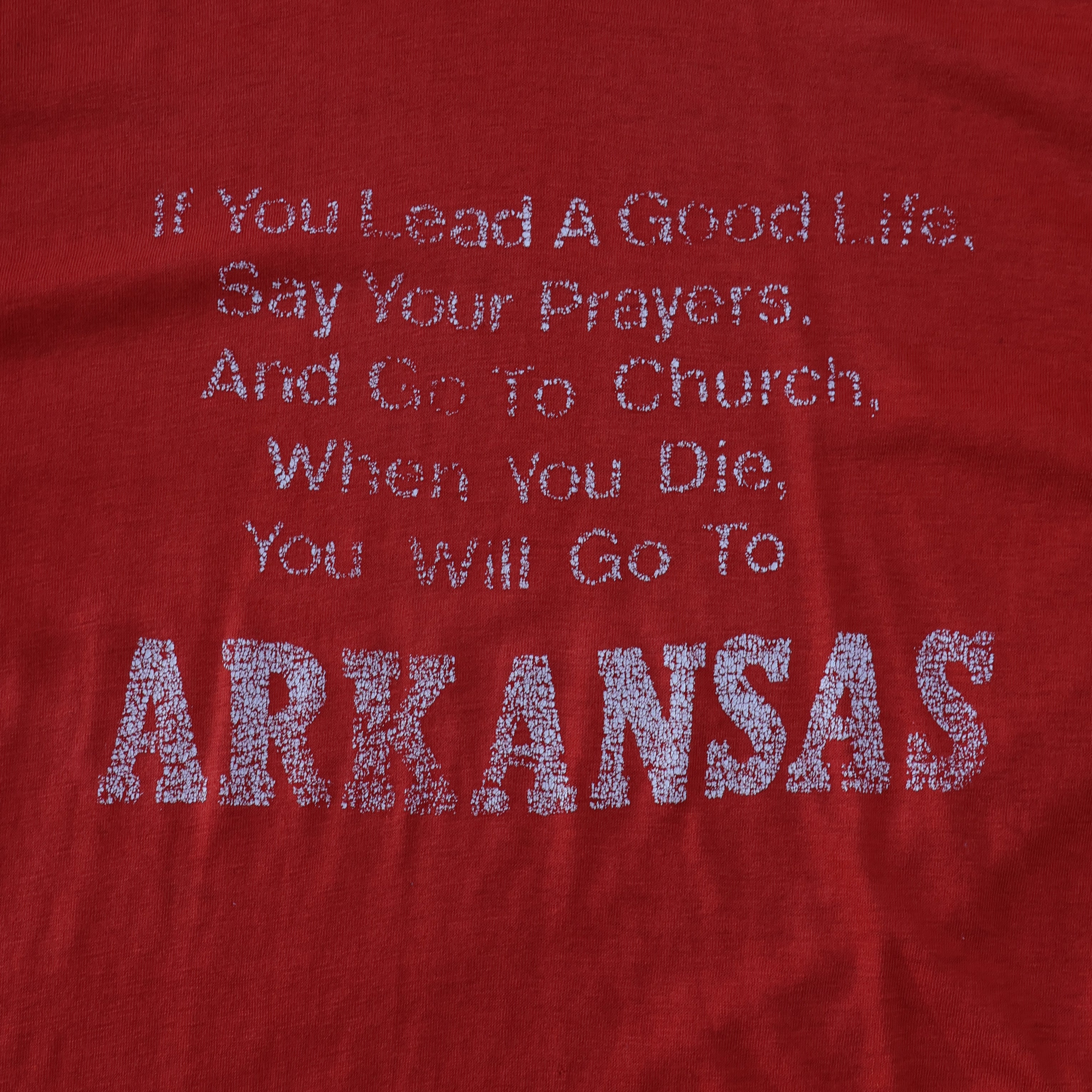 Arkansas is Heaven T-Shirt 80s (Medium)