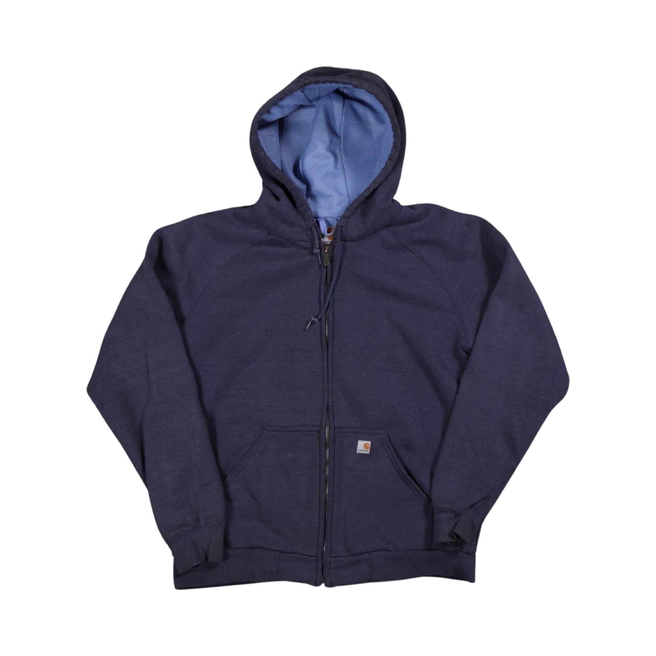 Blue Carhartt Zip-Up Hoodie (Large)