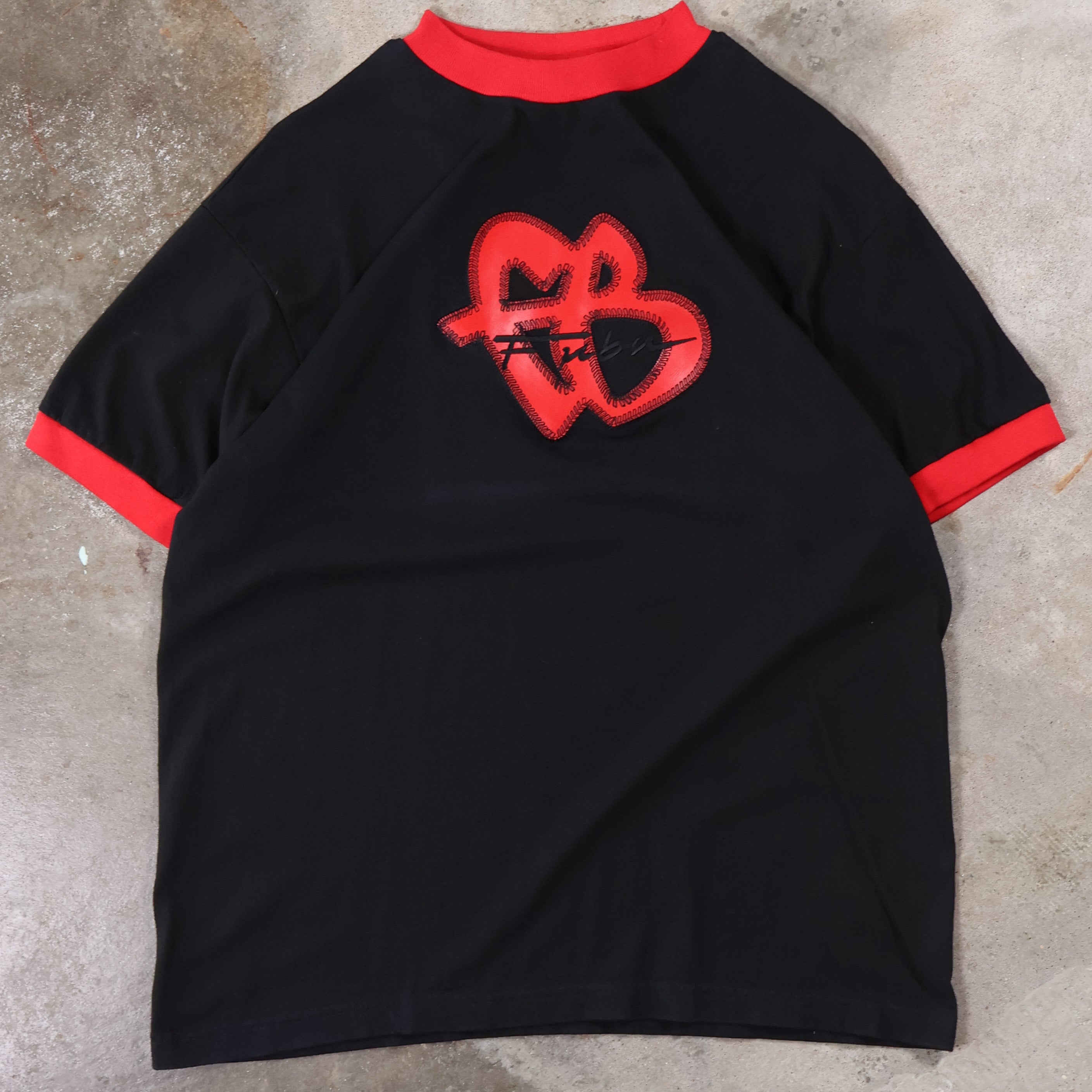 FUBU Red Ringer T-Shirt 90s (Large)