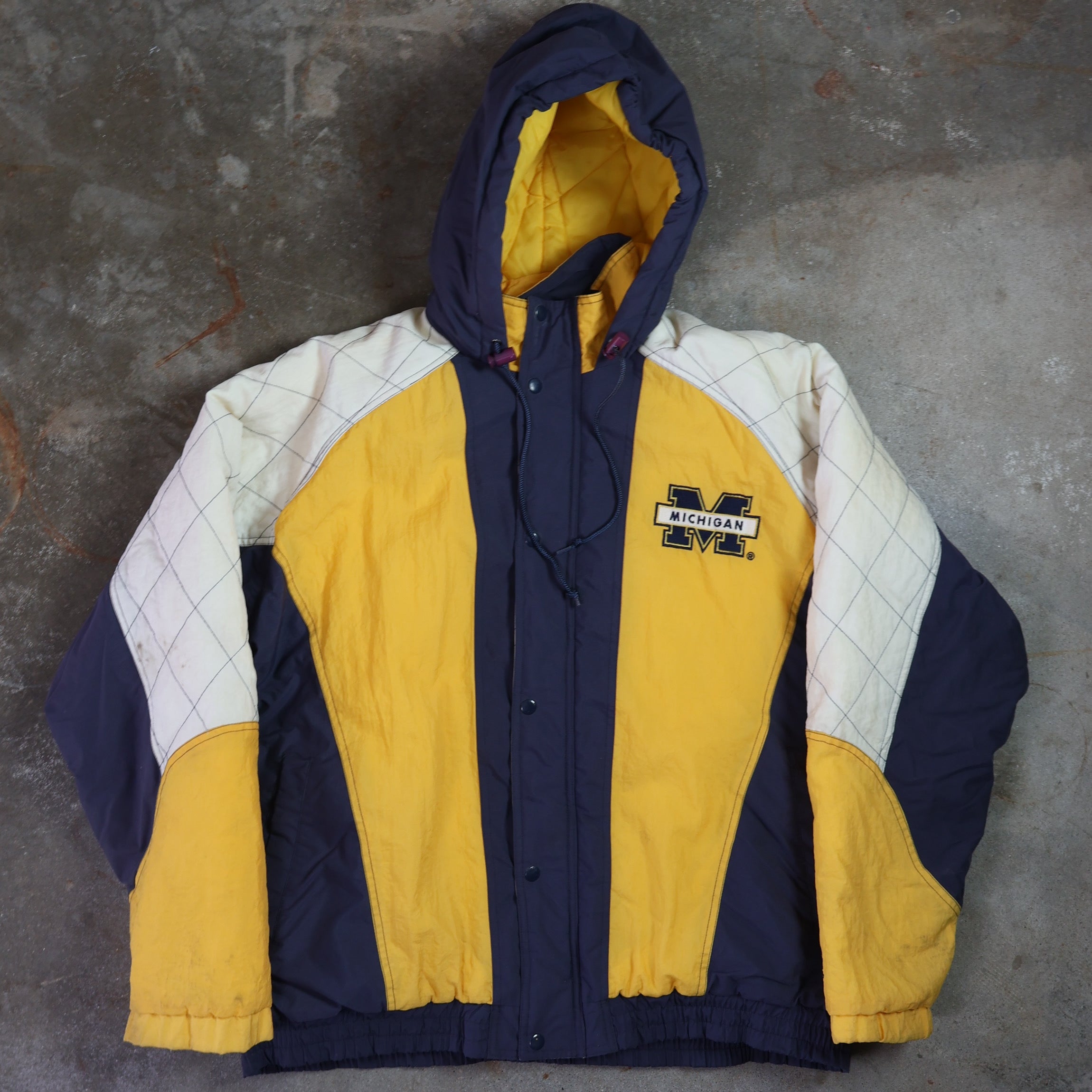 Michigan Wolverines Starter Puffer Jacket 90s (XL)