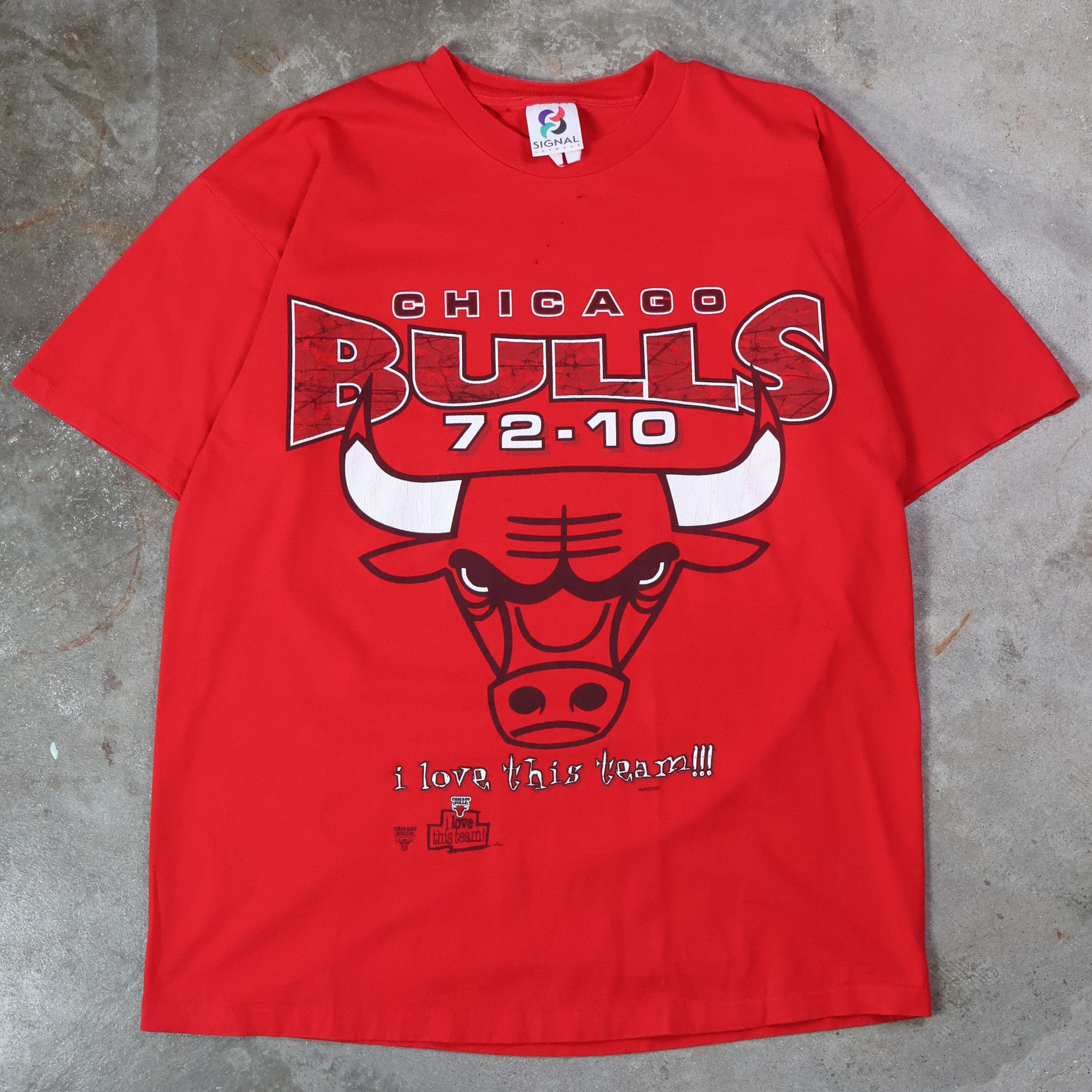 Chicago Bulls Record Season T-Shirt 1996 (XL)