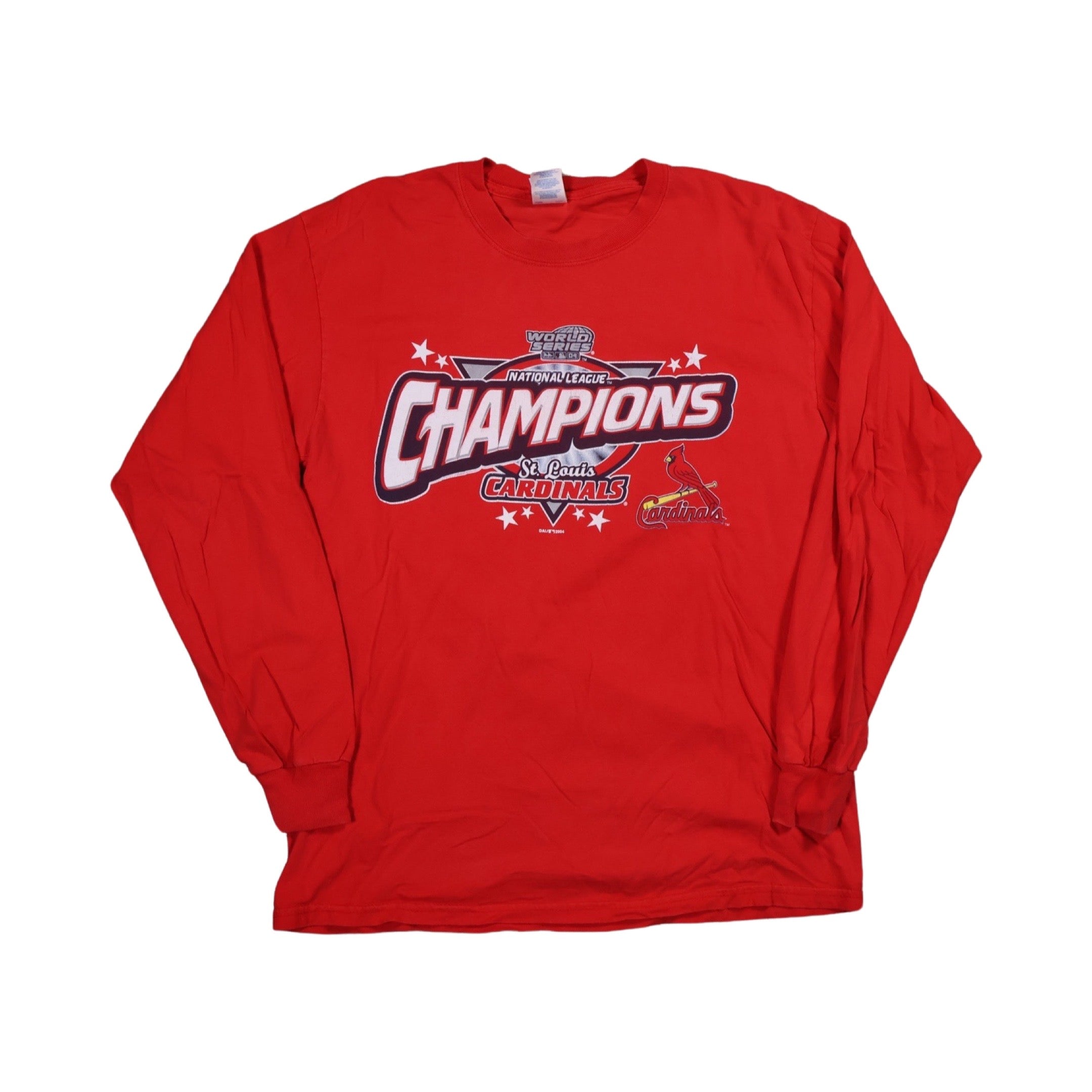 St. Louis Cardinals World Series Champs 2004 Longsleeve T-Shirt (XL)