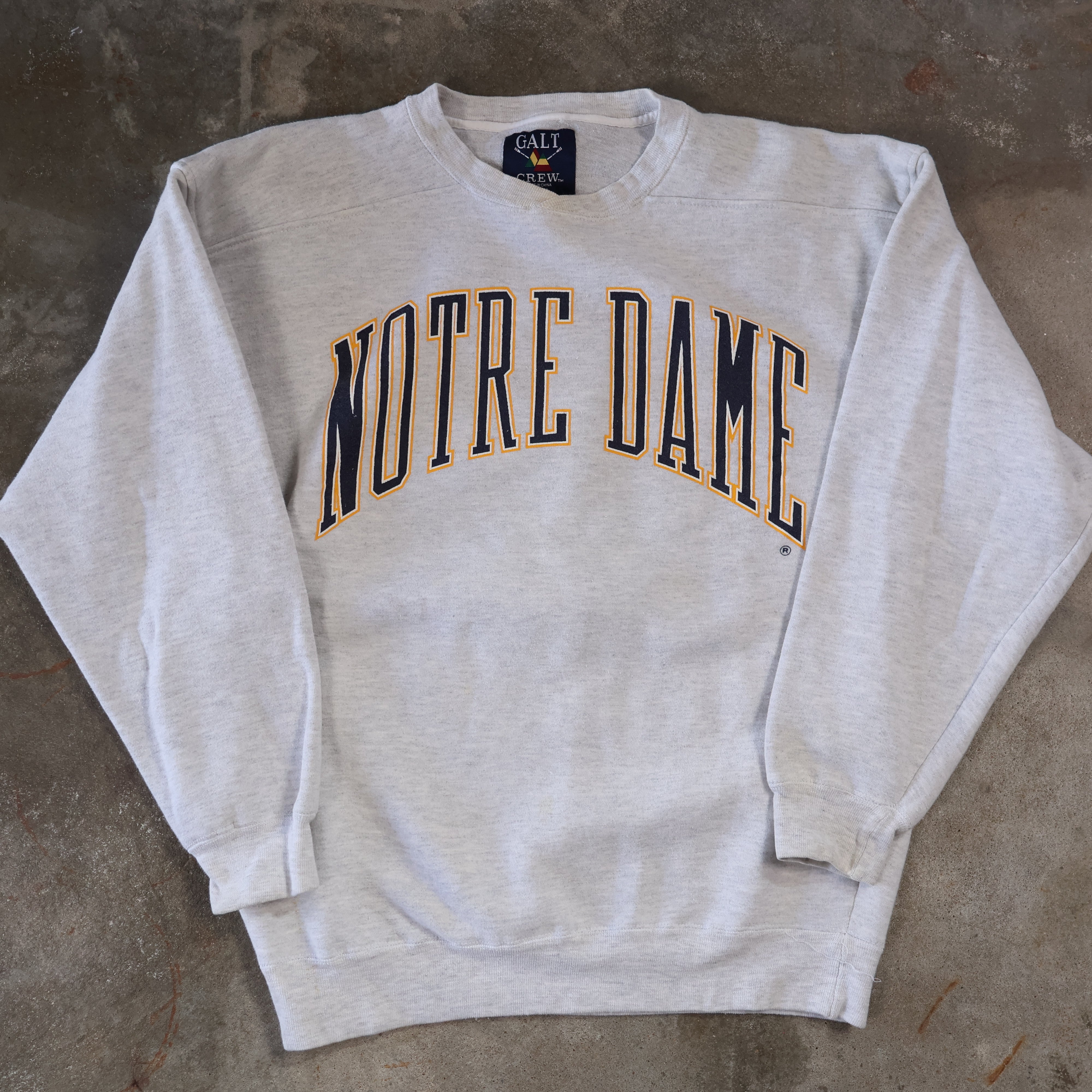 Notre Dame Gray Sweatshirt 90s (Large)