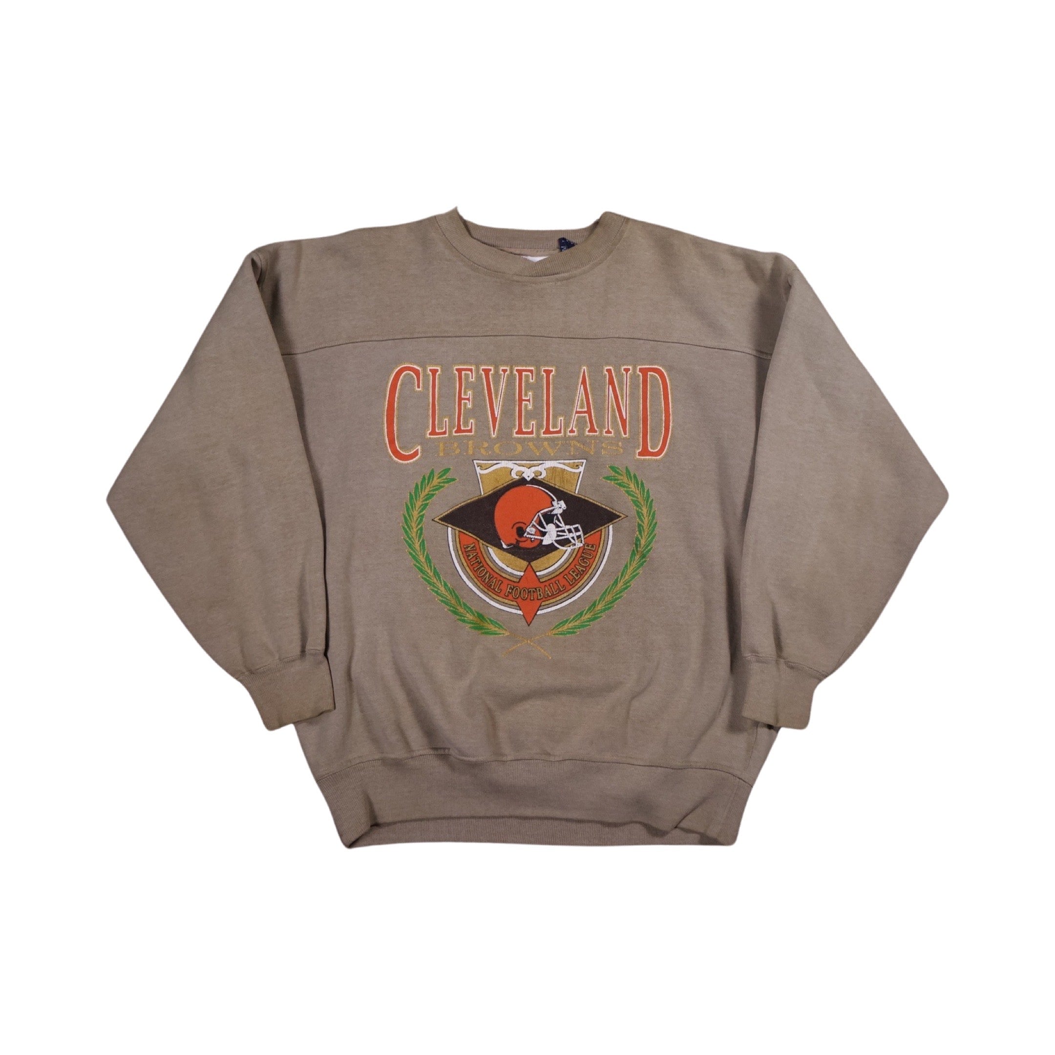 Cleveland Browns 90s Tan Sweater (XL)